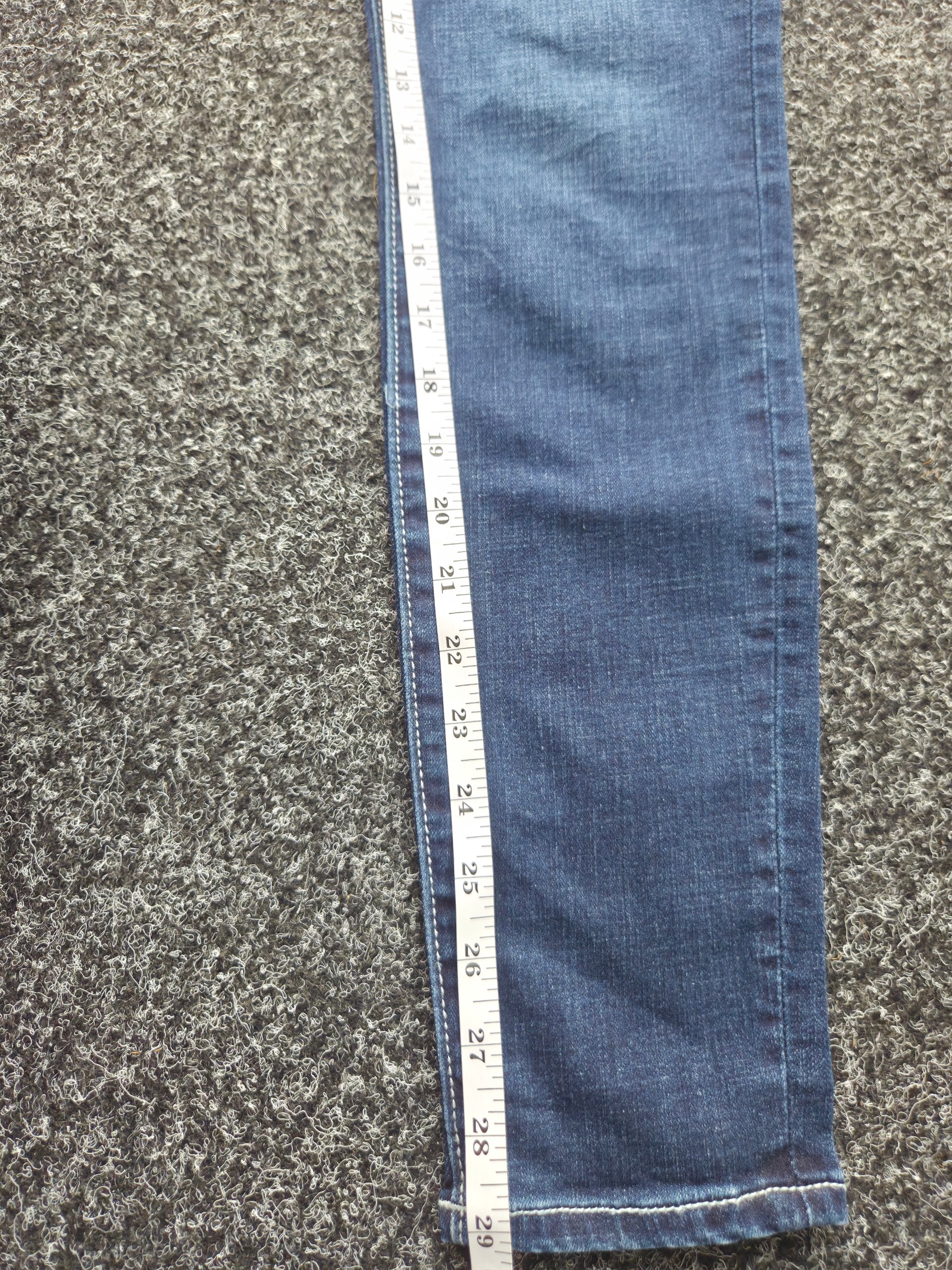 True Religion Petite Skinny Mid Rise Jeans W28 Blue Denim Flap Pocket W27 L29 UK 8 image 6