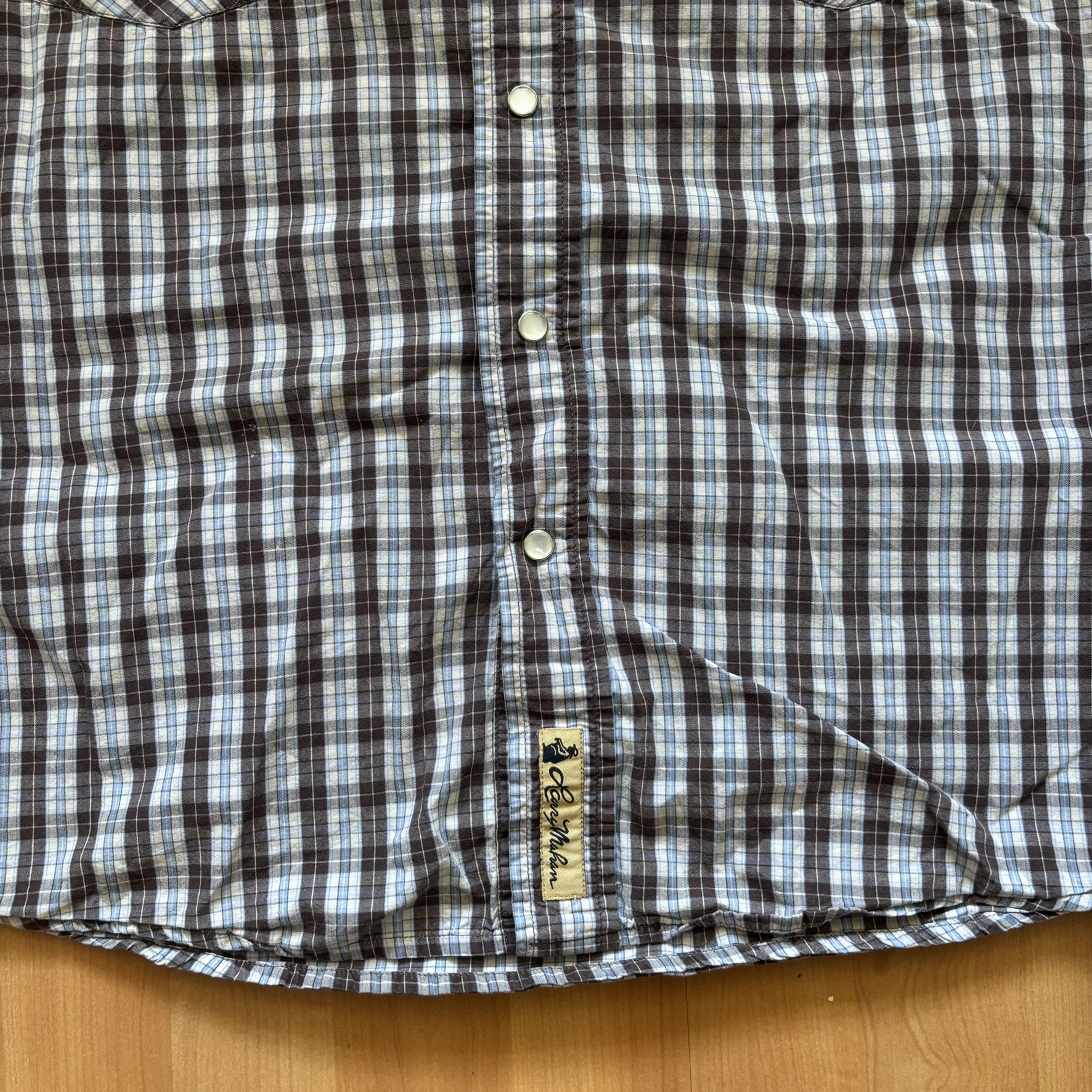 Vintage Larry Mahan Snap Button Cotton Shirt Large image 4