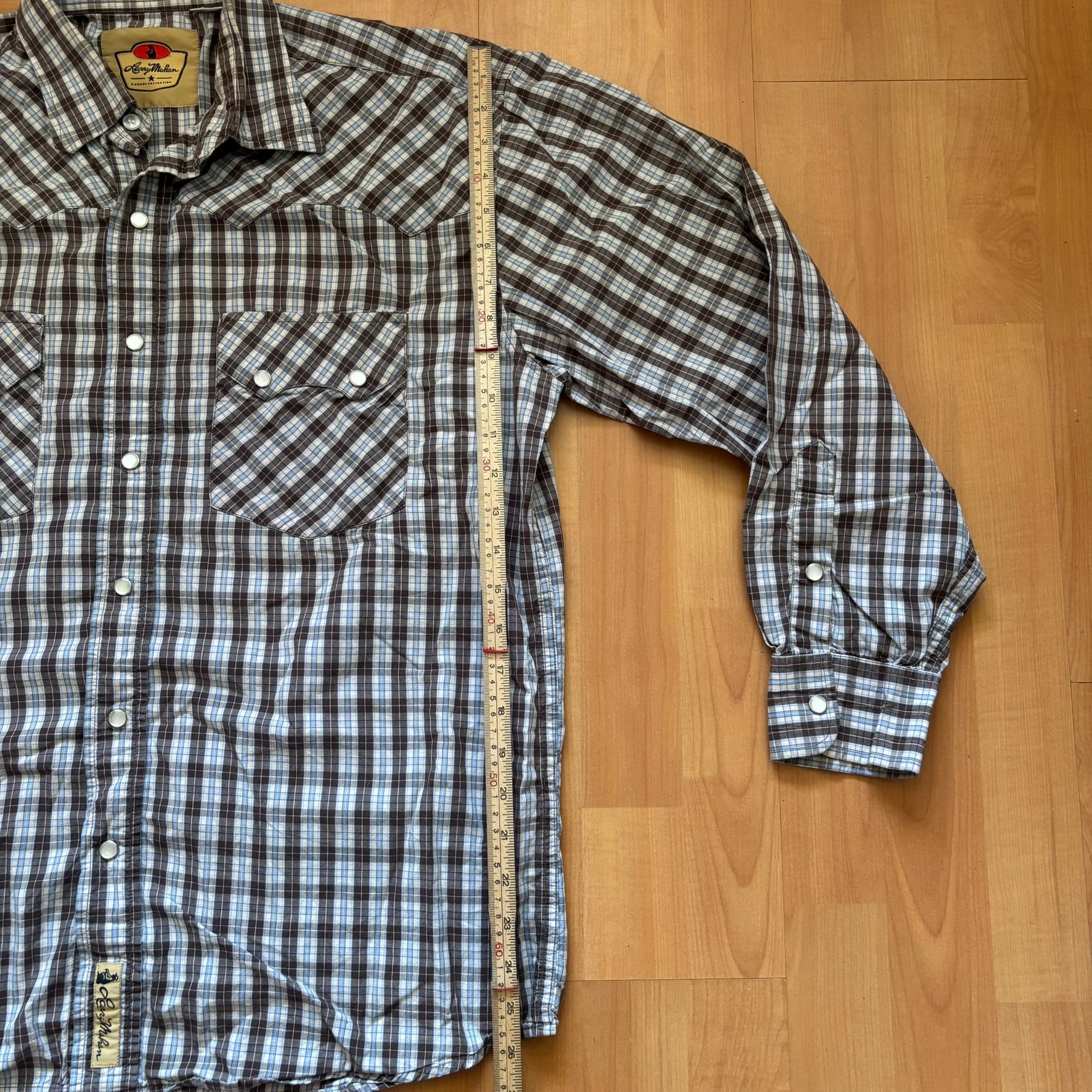 Vintage Larry Mahan Snap Button Cotton Shirt Large image 7