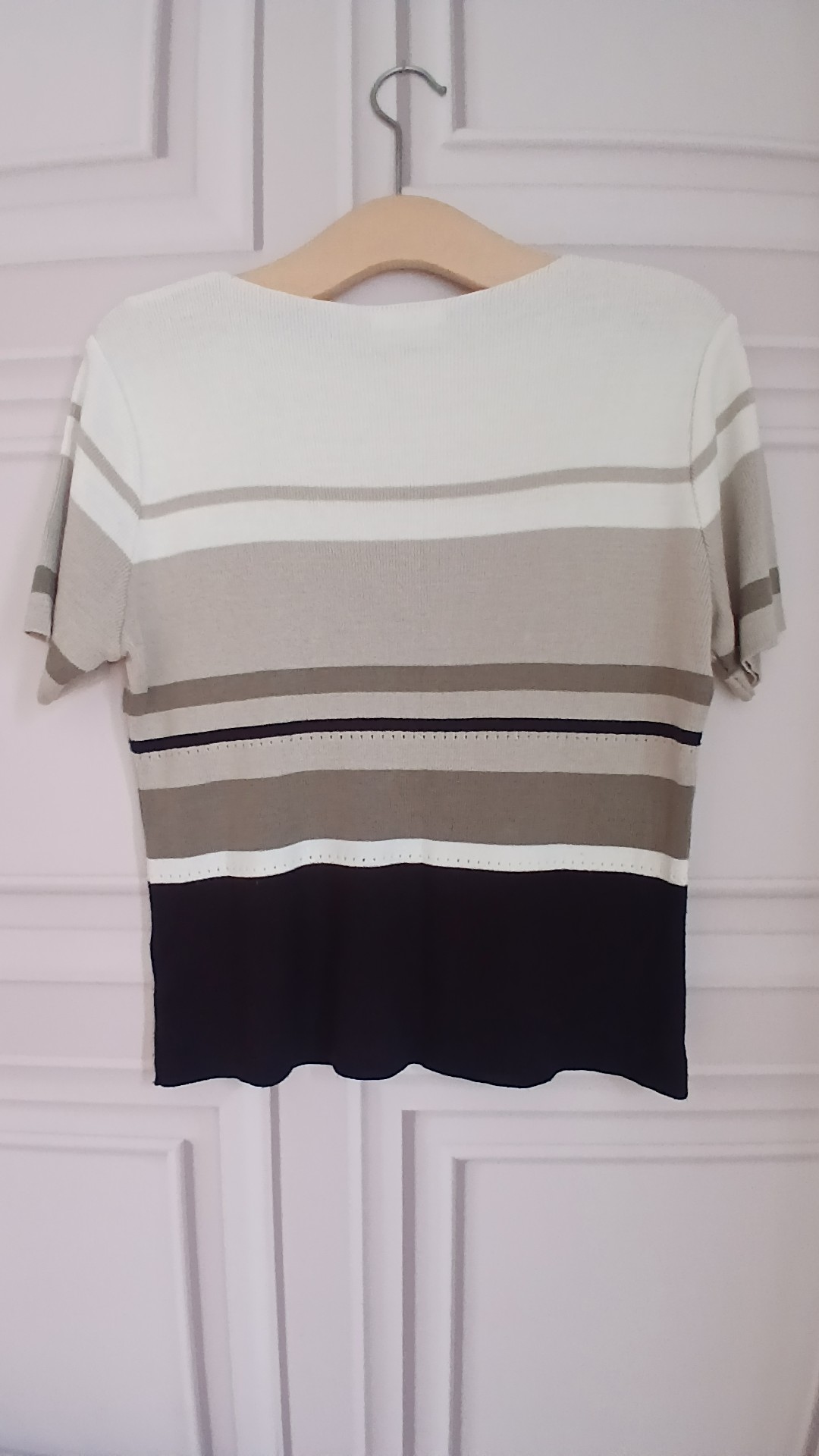 BHS Women's Multi Stripe Knit Top UK 16 38in Bust image 2