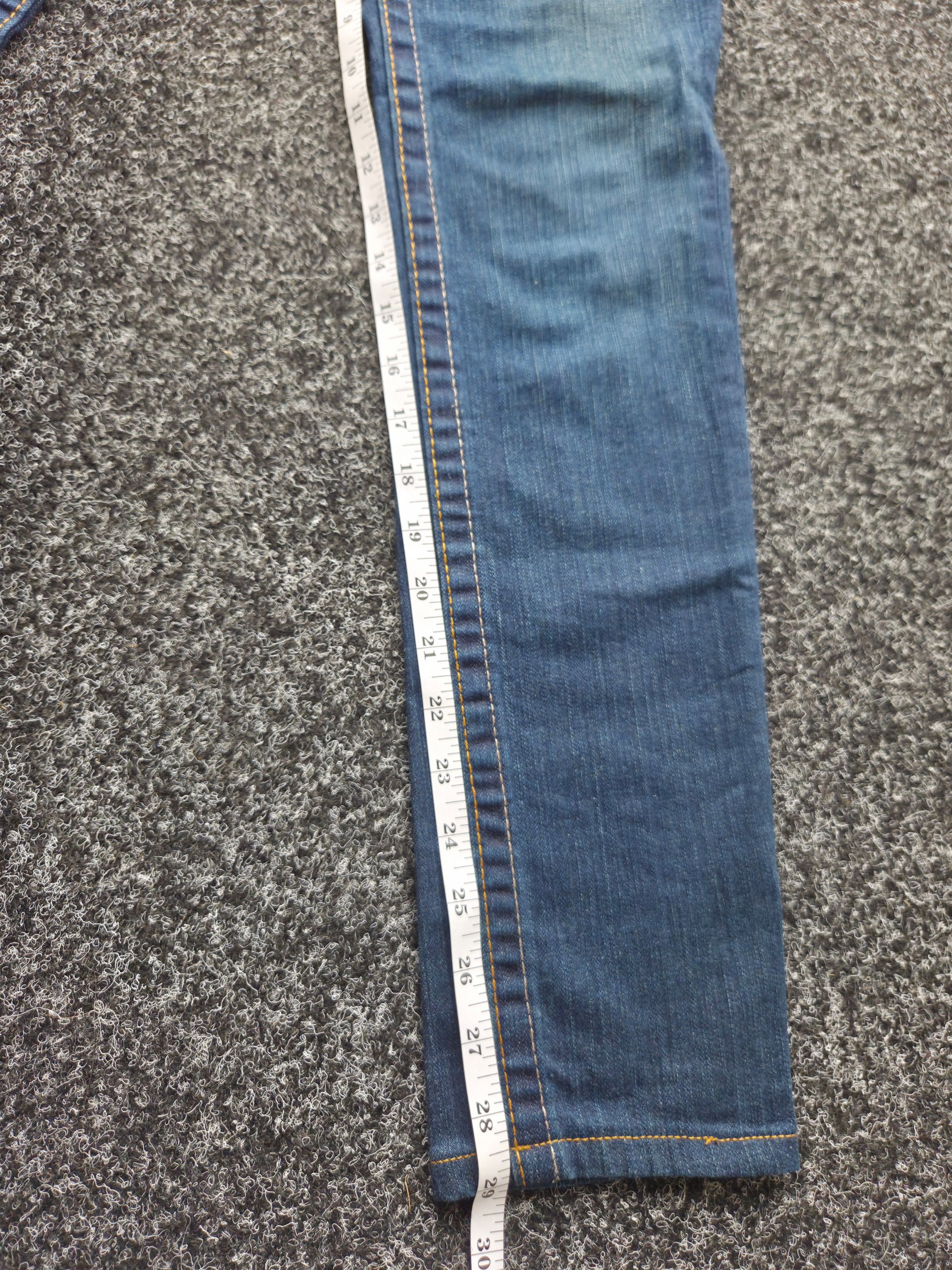 True Religion USA Low Rise Embellished Skinny/Slim Jeans W25 UK 6 Y2K McBling Petite image 6
