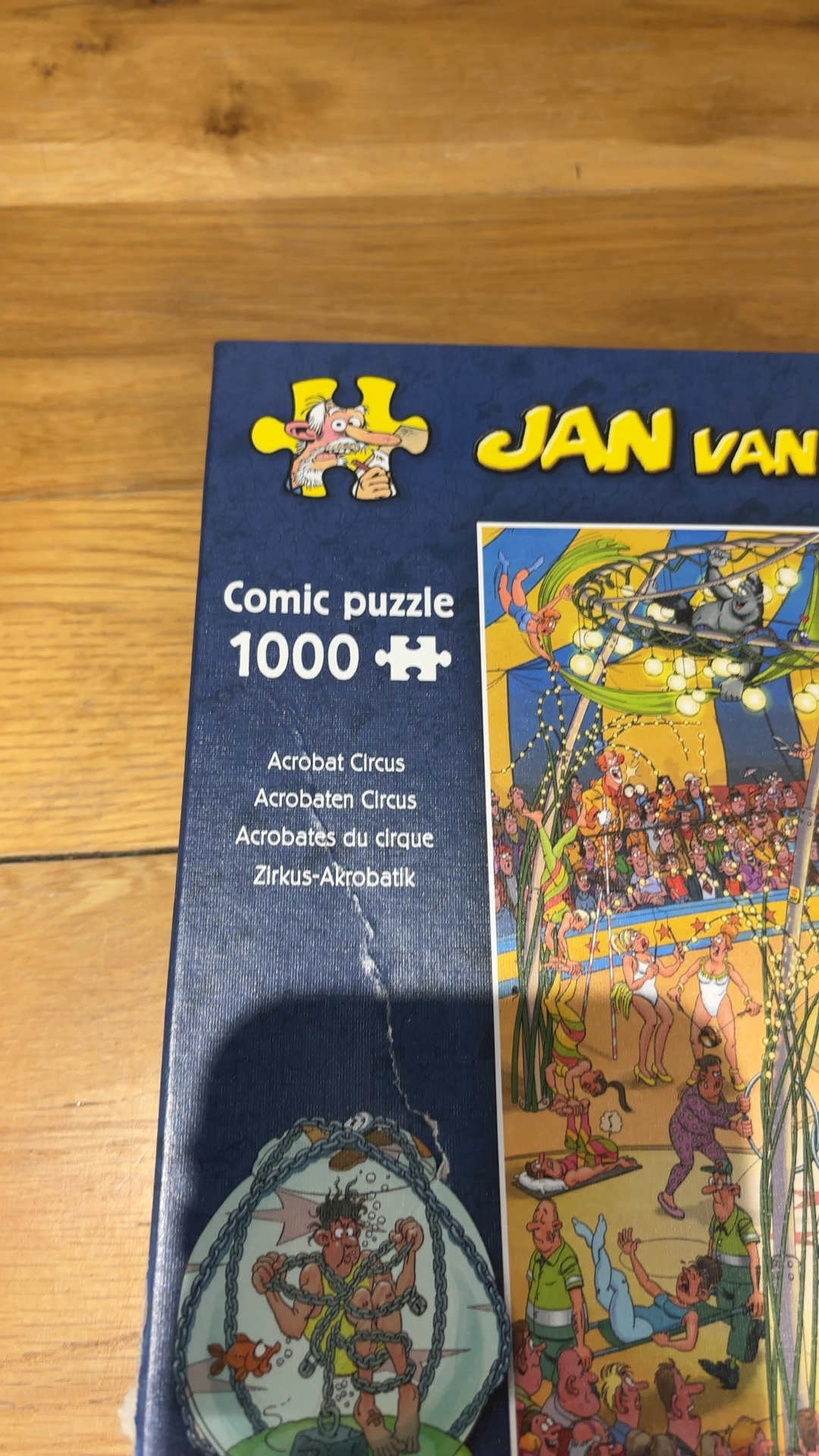 Jumbo Jan van Haasteren Comic Puzzle 1000 Pieces Acrobat Circus image 2