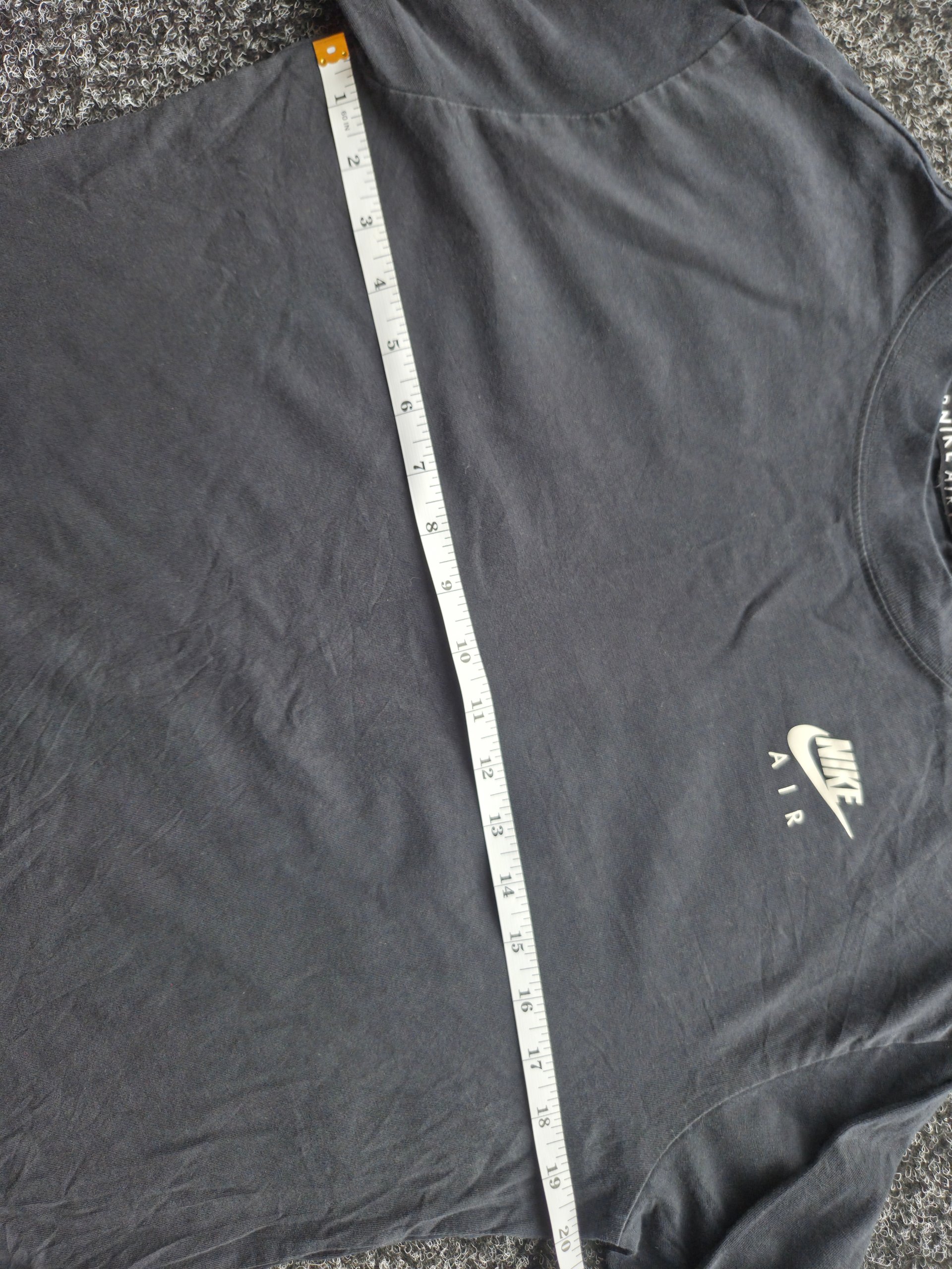 Nike Air Long Sleeve Graphic T-Shirt Black Women’s XS Swoosh Logo Sleeve Print image 6