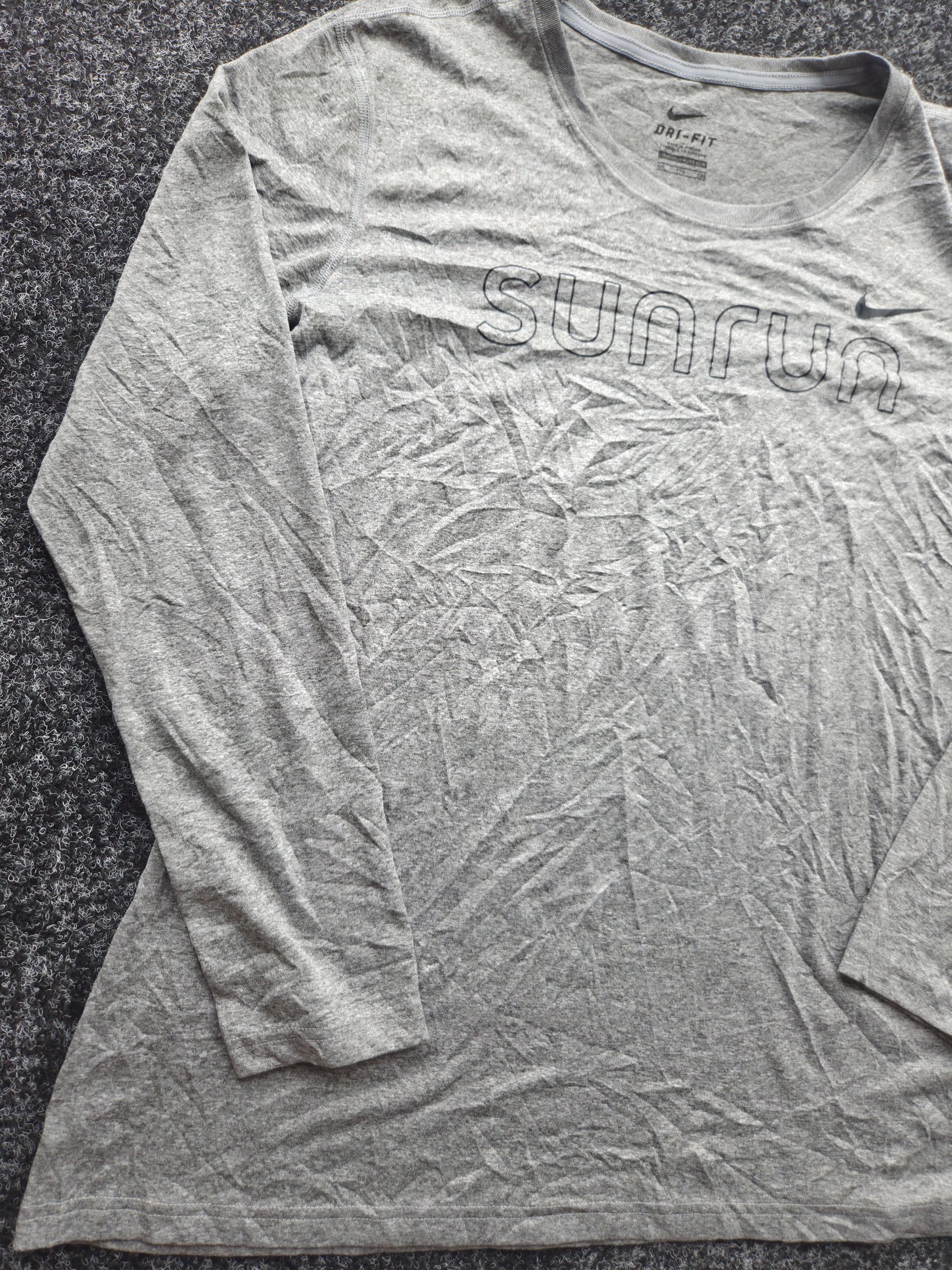 Nike Dri-FIT Sunrun Long Sleeve Running T-Shirt Grey Women’s XXL Sports Top image 3