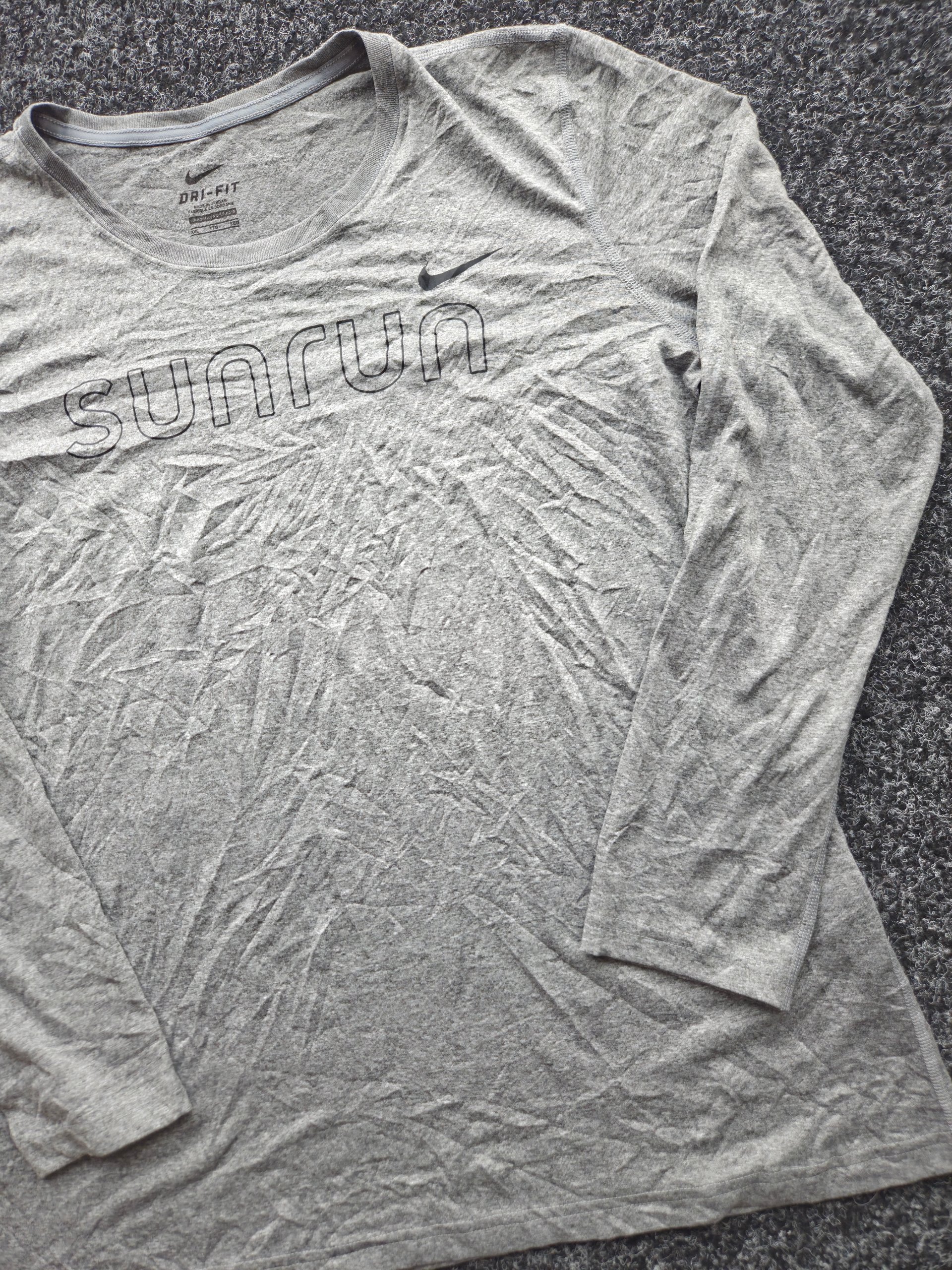 Nike Dri-FIT Sunrun Long Sleeve Running T-Shirt Grey Women’s XXL Sports Top image 4