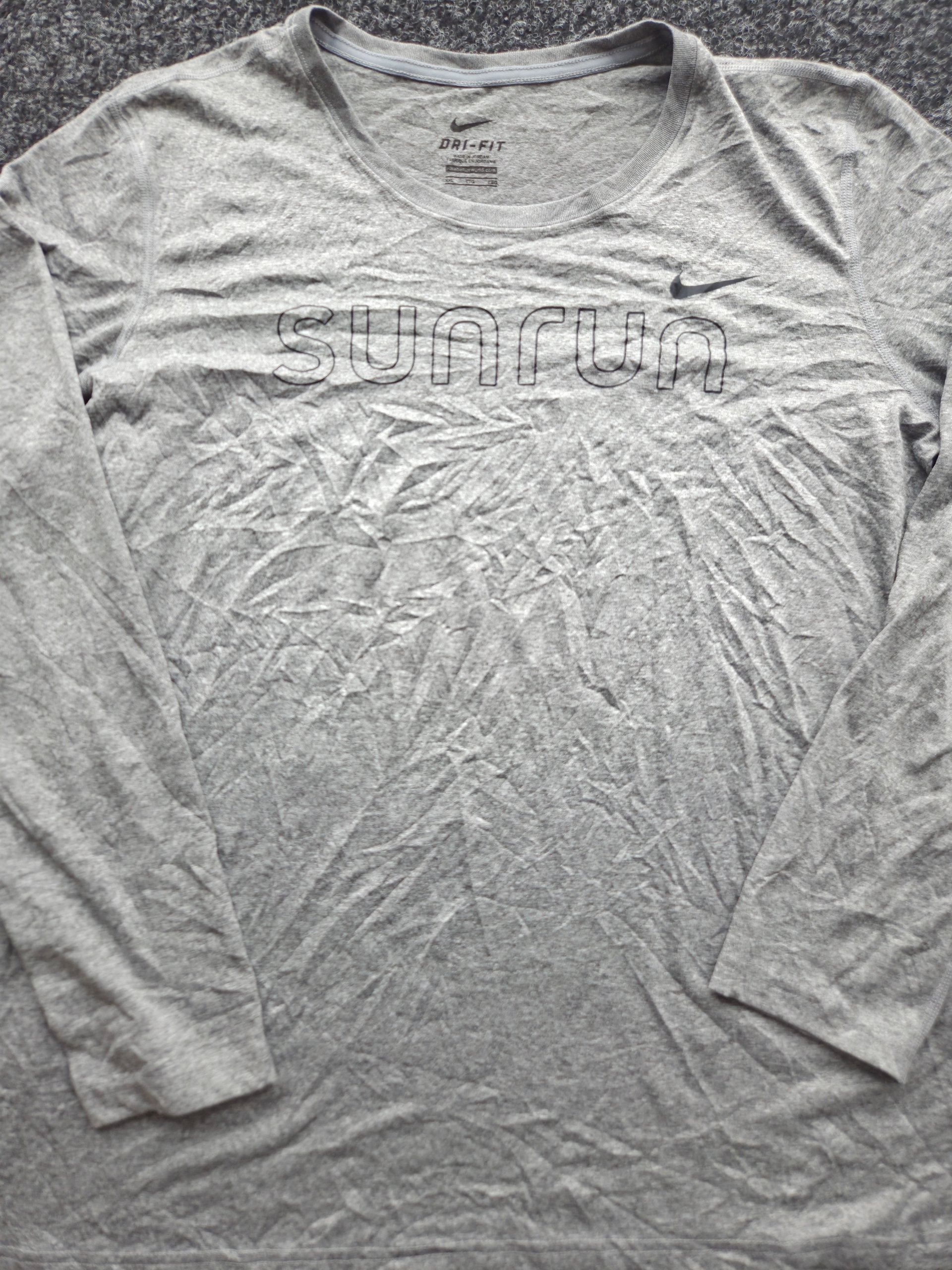Nike Dri-FIT Sunrun Long Sleeve Running T-Shirt Grey Women’s XXL Sports Top image 9