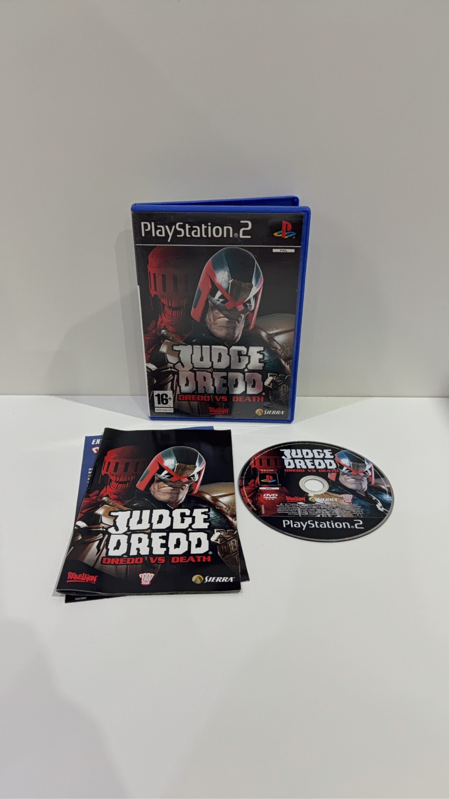 Judge Dredd Dredd vs Death Sony PlayStation 2 PS2 Complete With Manual PAL UK