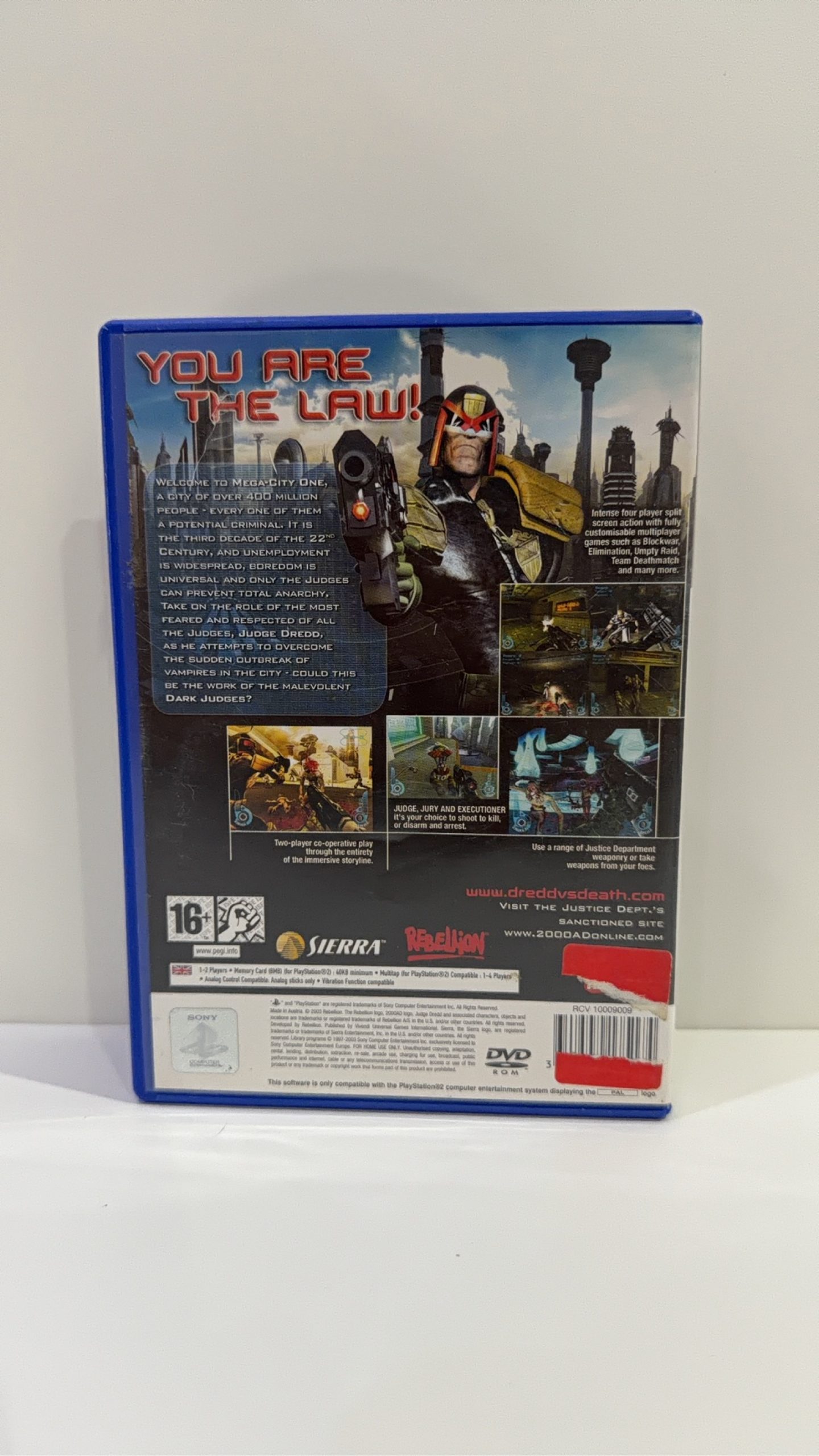 Judge Dredd Dredd vs Death Sony PlayStation 2 PS2 Complete With Manual PAL UK image 4