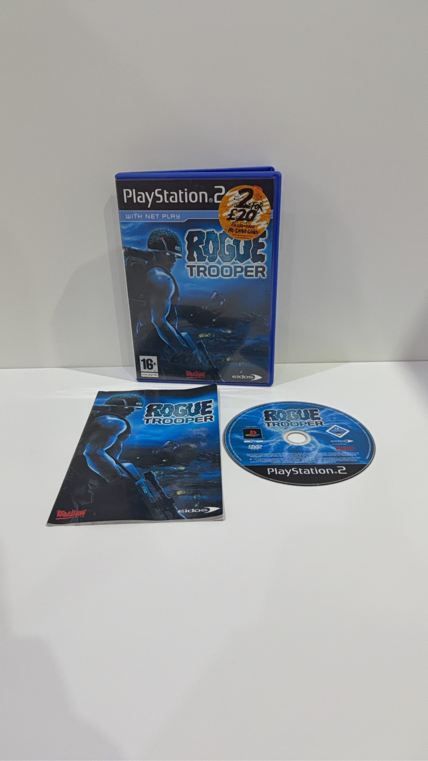 Rogue Trooper Sony PlayStation 2 PS2 Complete With Manual PAL UK