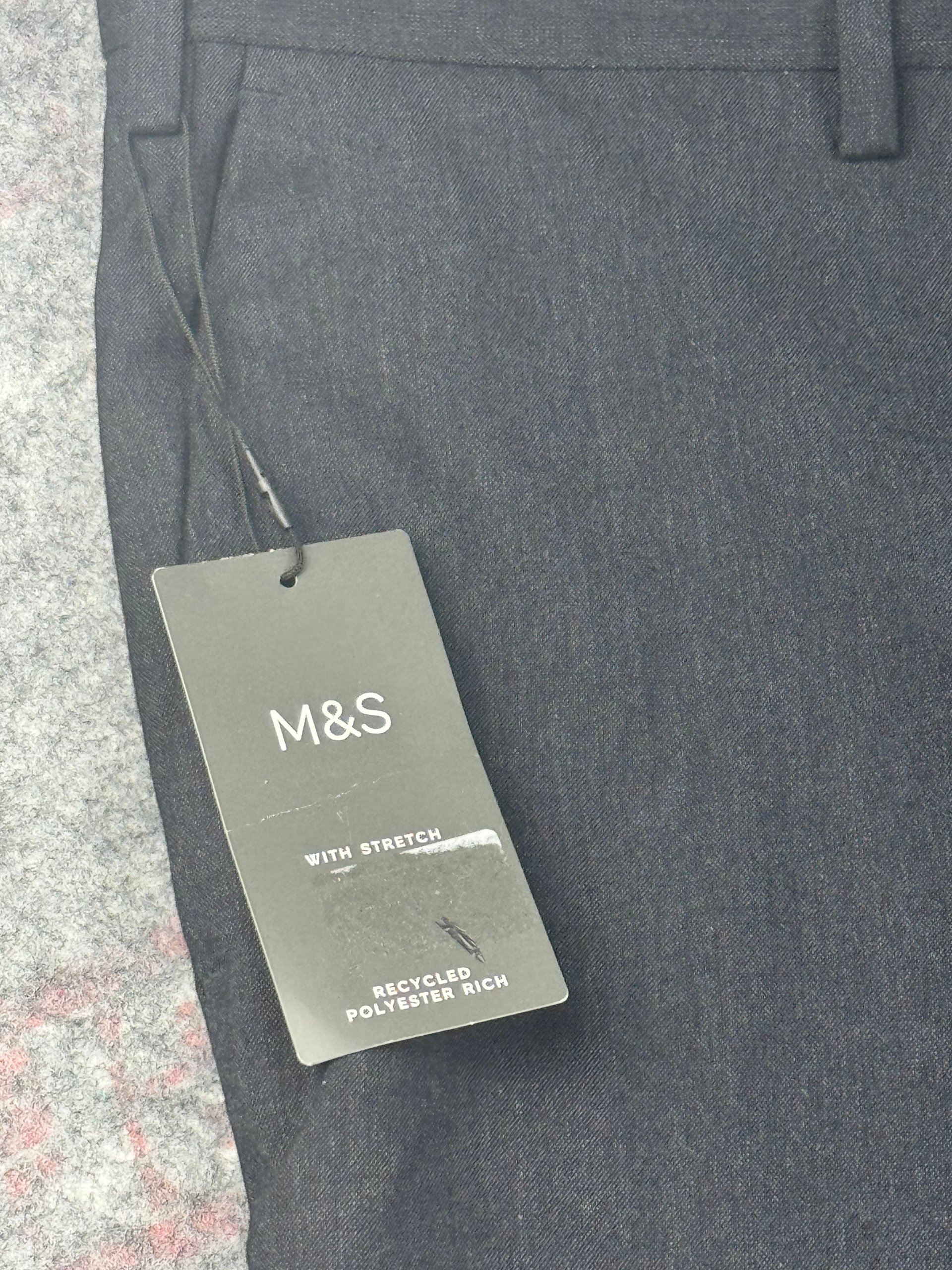 M&S Charcoal Slim Fit Suit Trousers W40 L33 BNWT image 4