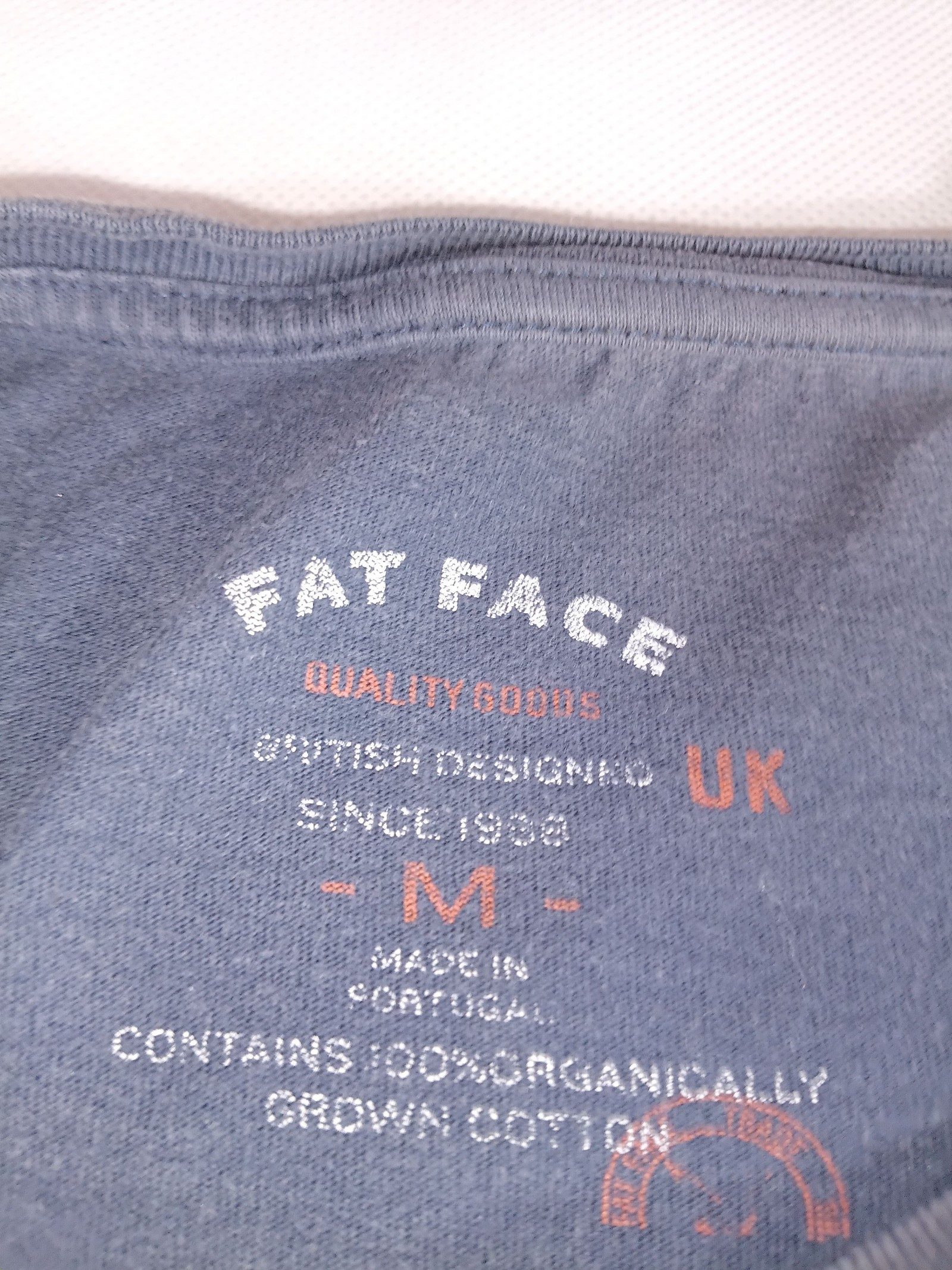 Fat Face Men's Grey Organic Cotton Moon Tripper T-Shirt Medium
