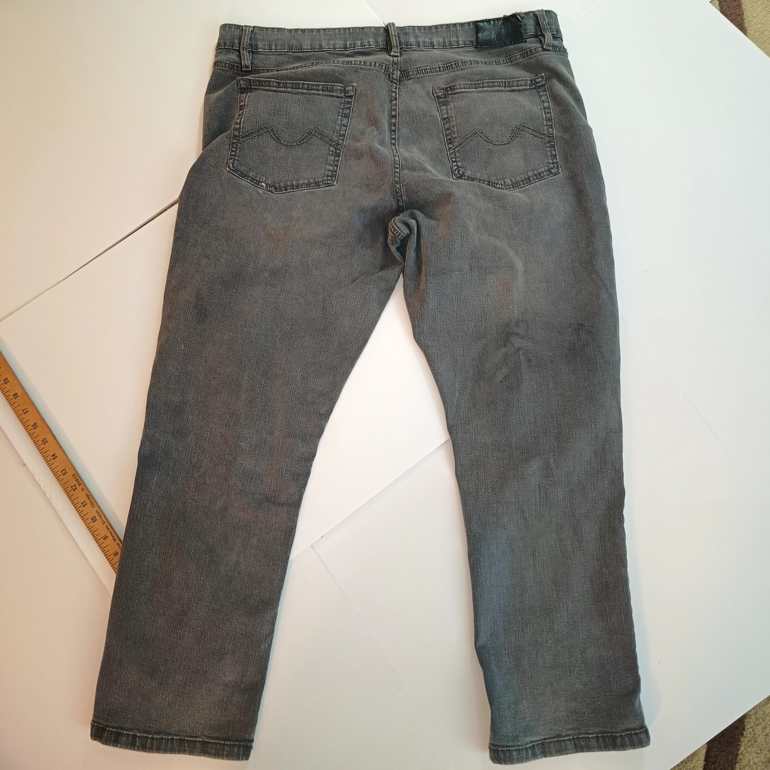 Urban Star Men's Grey Denim Jeans 42 Waist 30 Length Cotton Spandex image 3