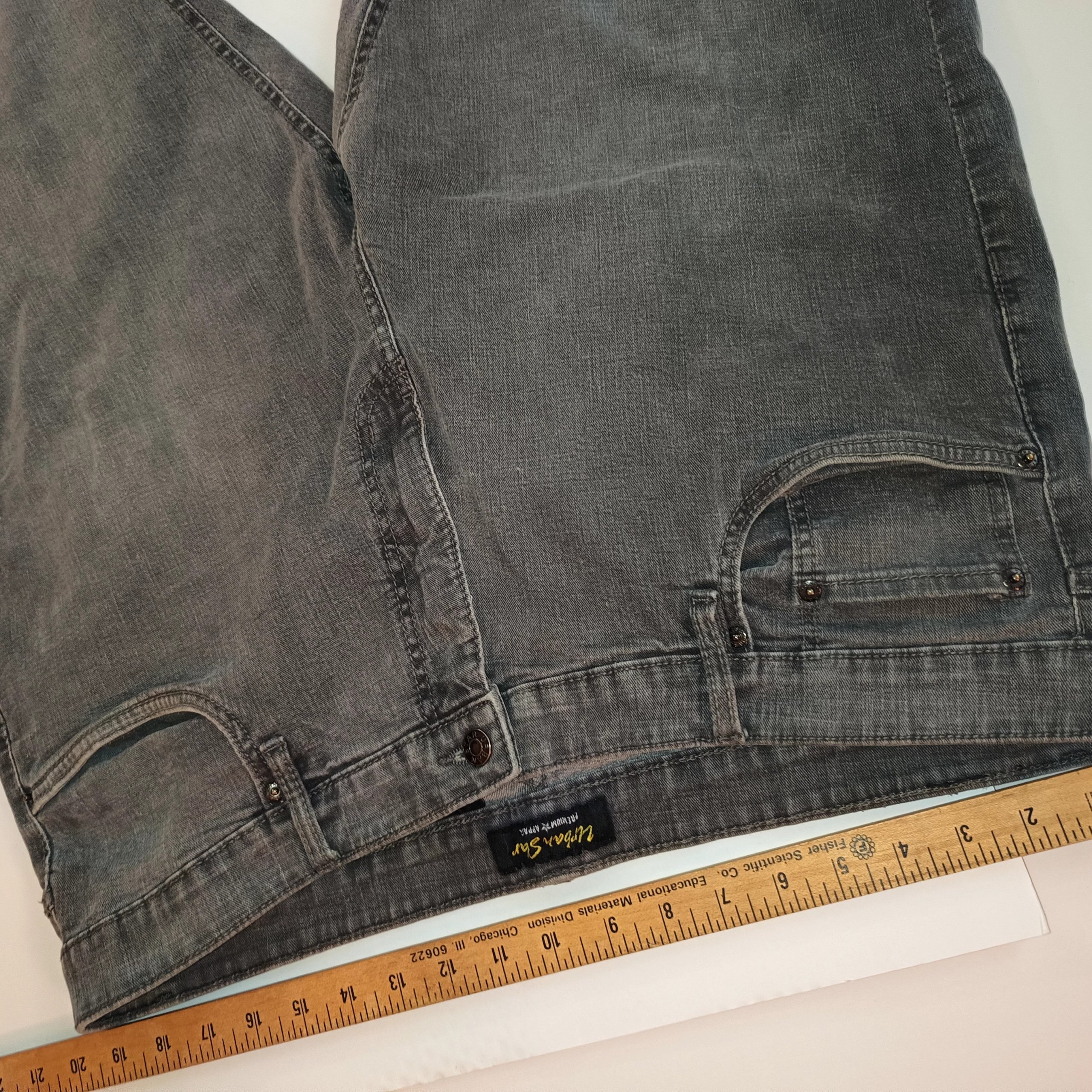 Urban Star Men's Grey Denim Jeans 42 Waist 30 Length Cotton Spandex image 4