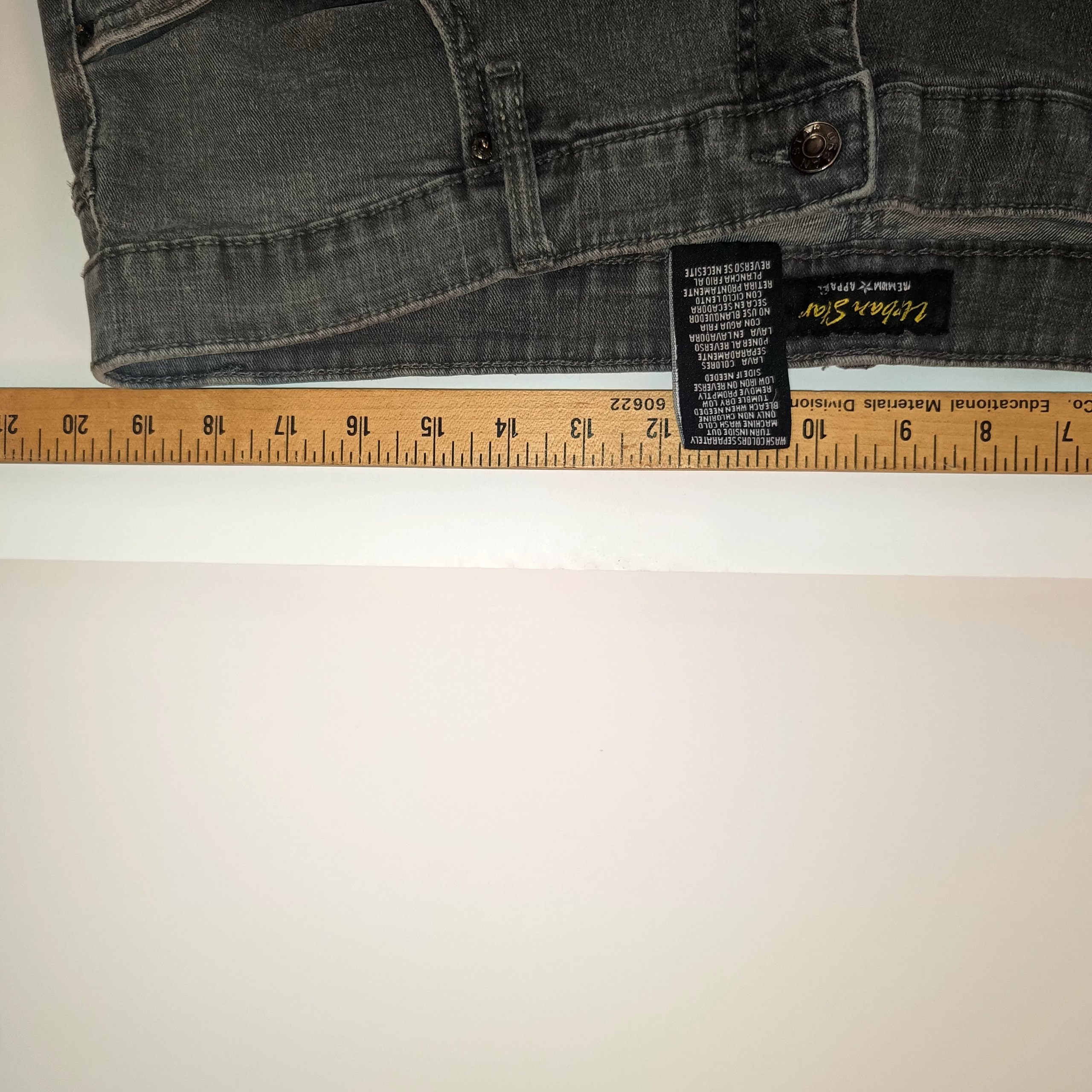 Urban Star Men's Grey Denim Jeans 42 Waist 30 Length Cotton Spandex image 5