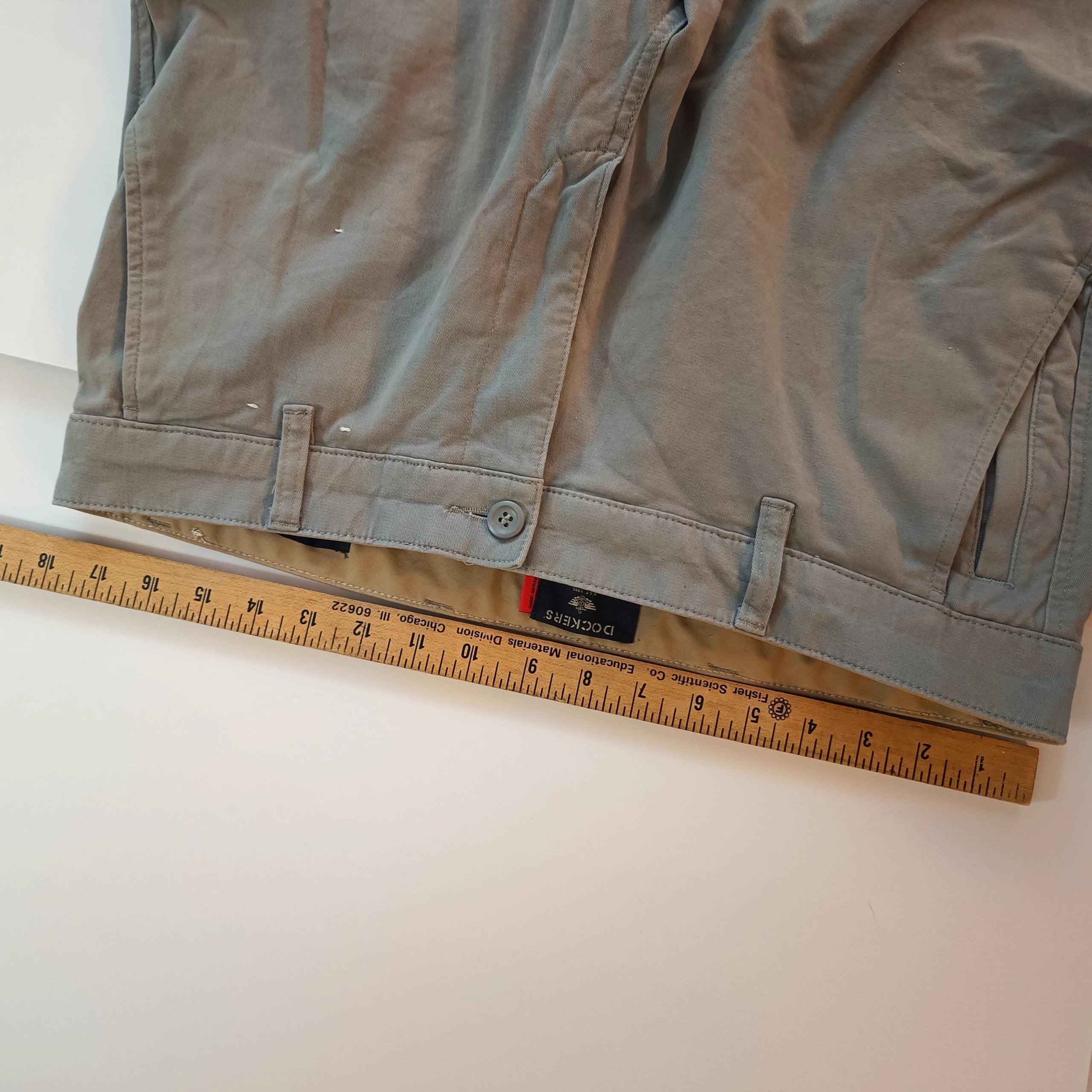 Dockers Men's Grey Chino Pants Size 34 Cotton Blend image 2
