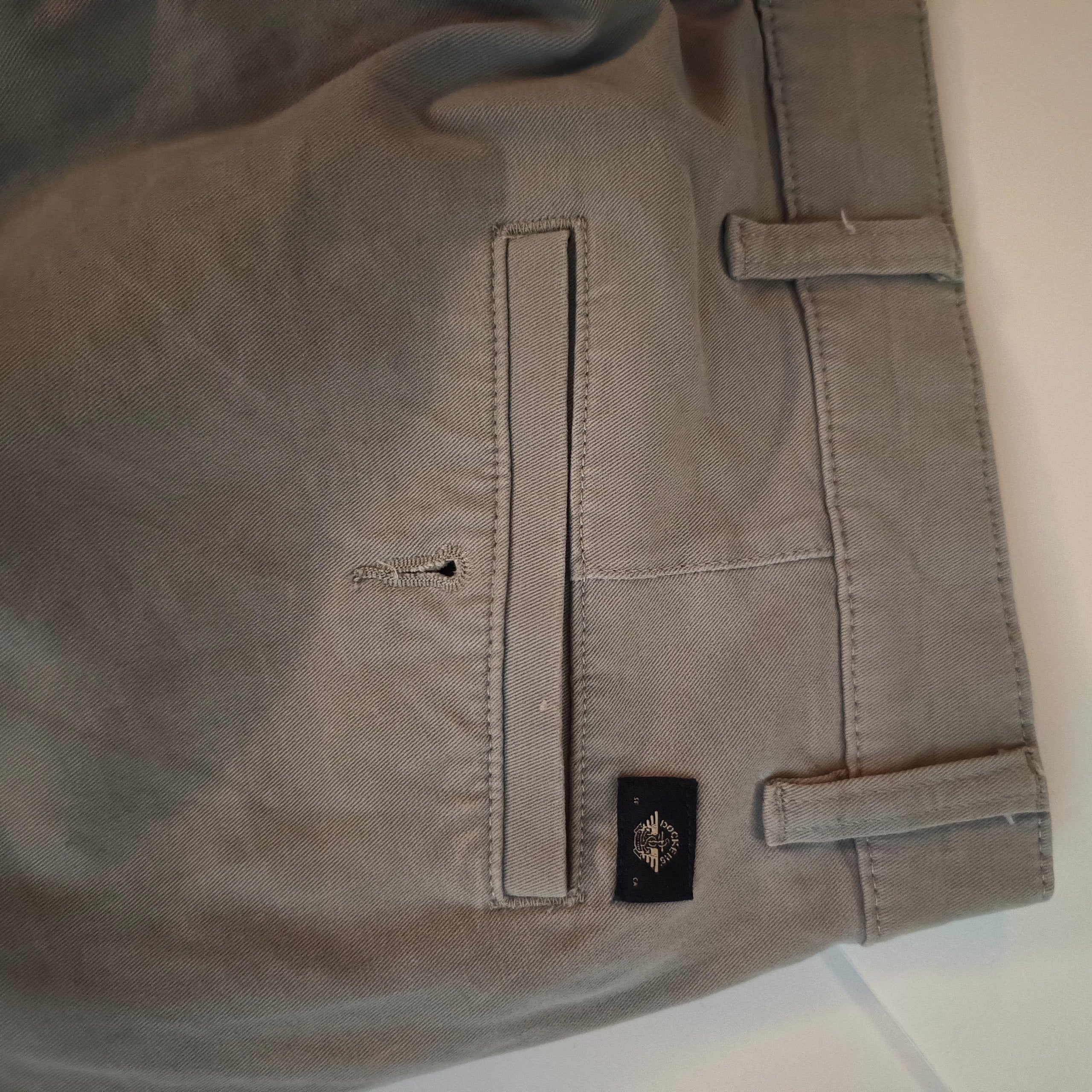 Dockers Men's Grey Chino Pants Size 34 Cotton Blend image 3