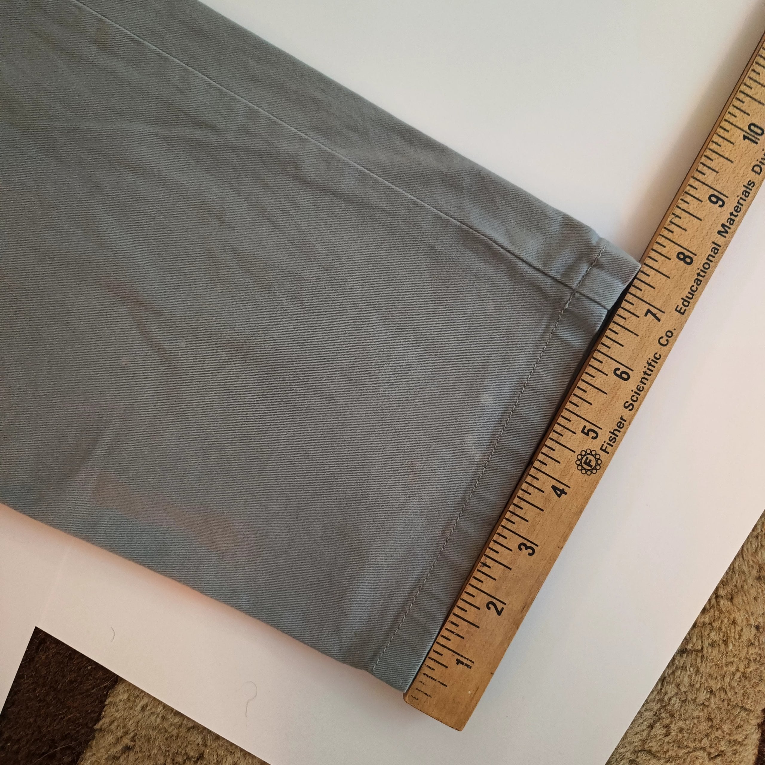 Dockers Men's Grey Chino Pants Size 34 Cotton Blend image 6