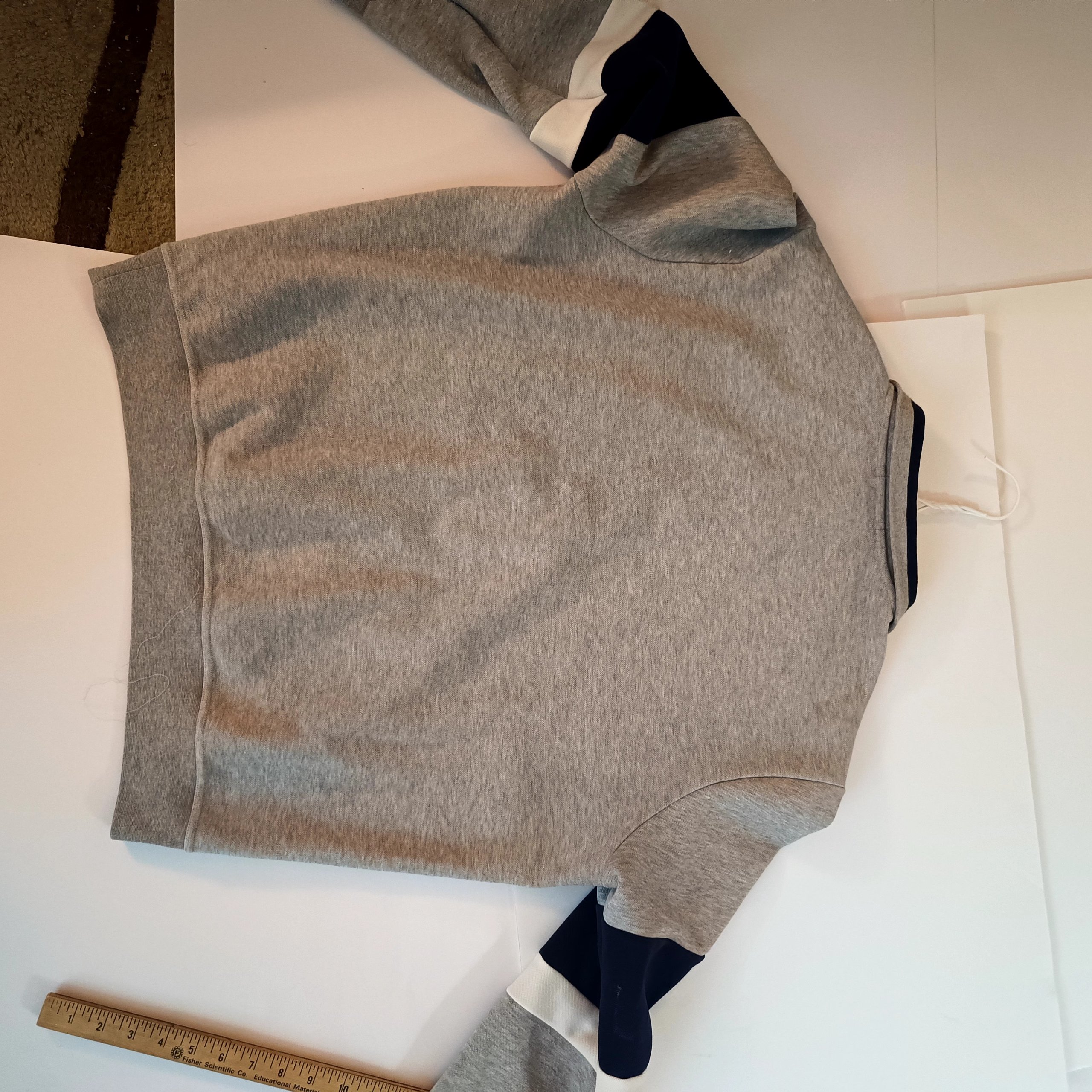 Polo Ralph Lauren Men's Grey & Navy Quarter-Zip Sweatshirt XL image 4