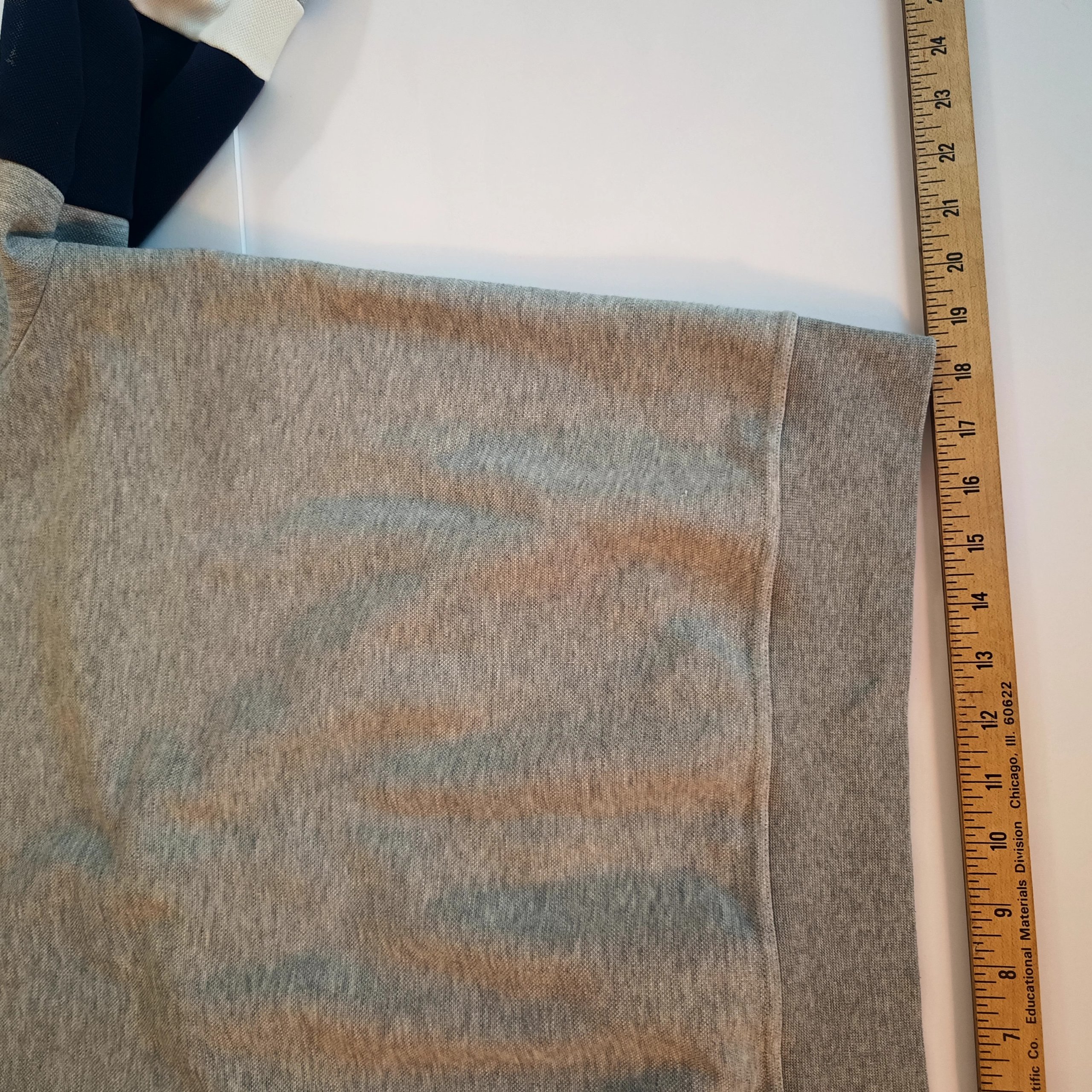 Polo Ralph Lauren Men's Grey & Navy Quarter-Zip Sweatshirt XL image 5