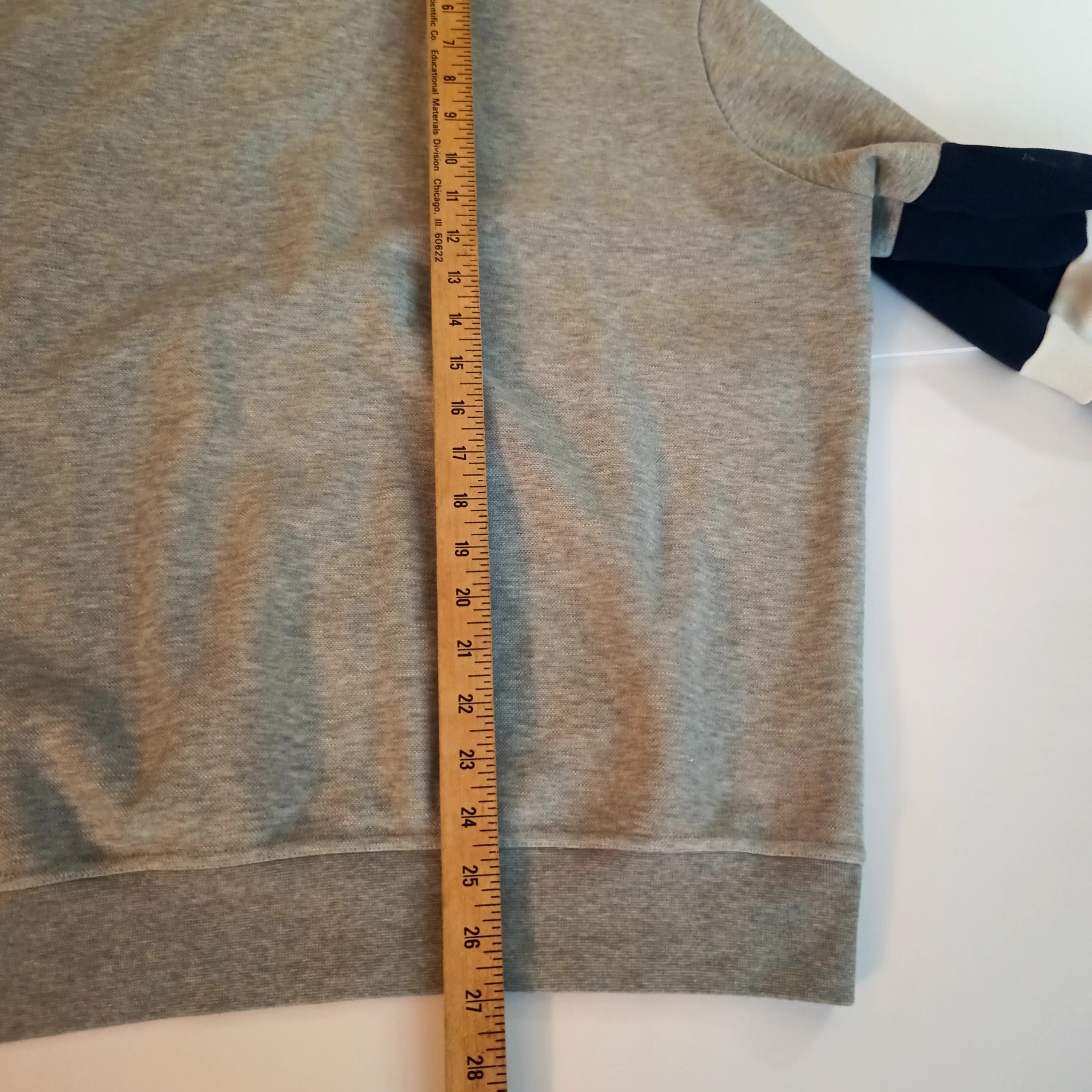 Polo Ralph Lauren Men's Grey & Navy Quarter-Zip Sweatshirt XL image 7