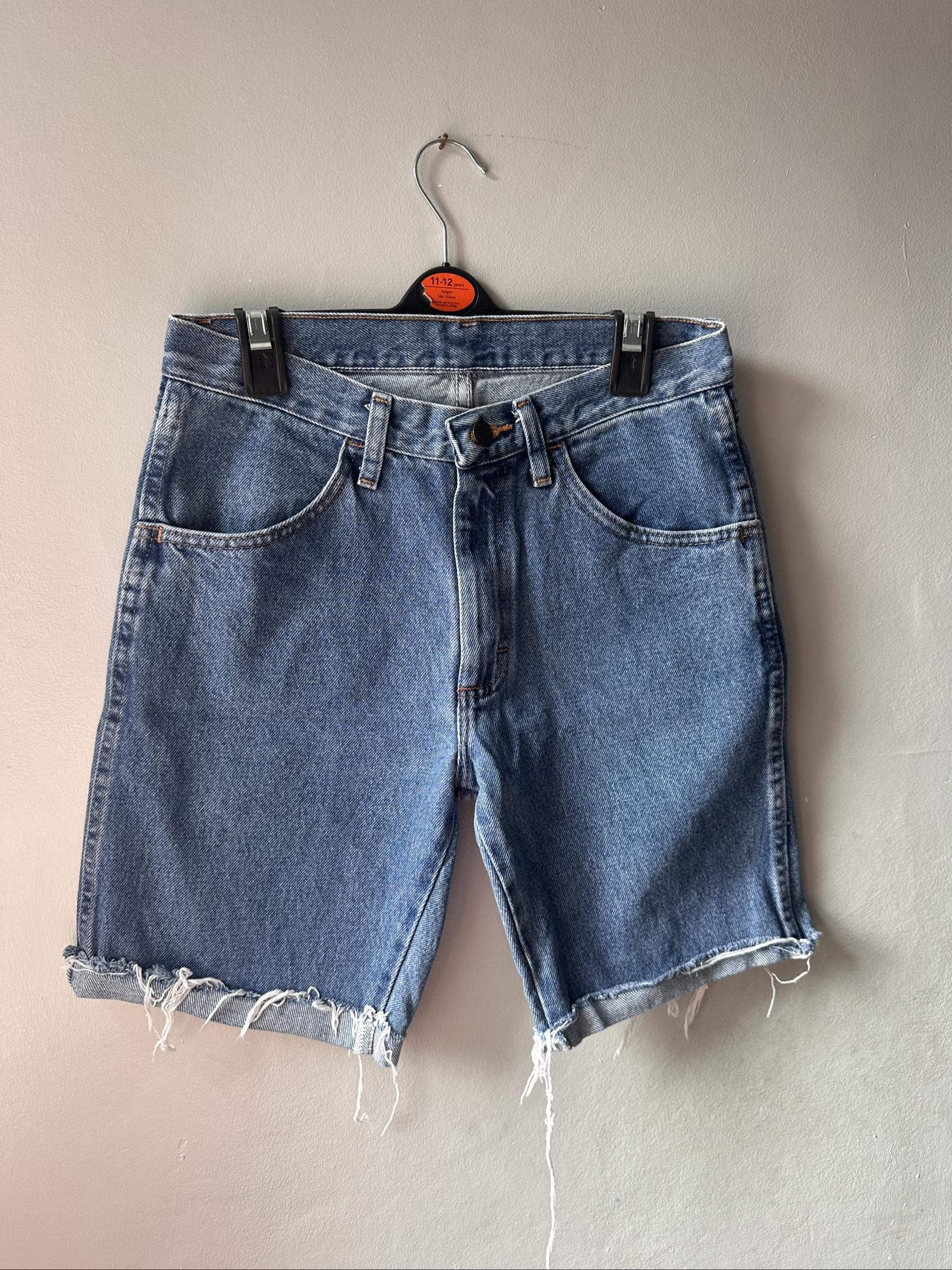 Rustler Blue Denim Cut-Off Shorts 29 Waist 30 Length 100% Cotton