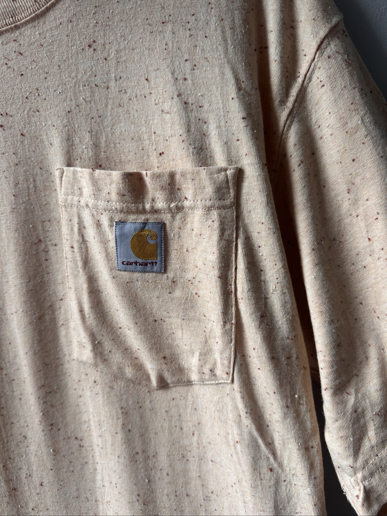 Carhartt Peach Speckled Loose Fit Pocket T-Shirt Small image 2