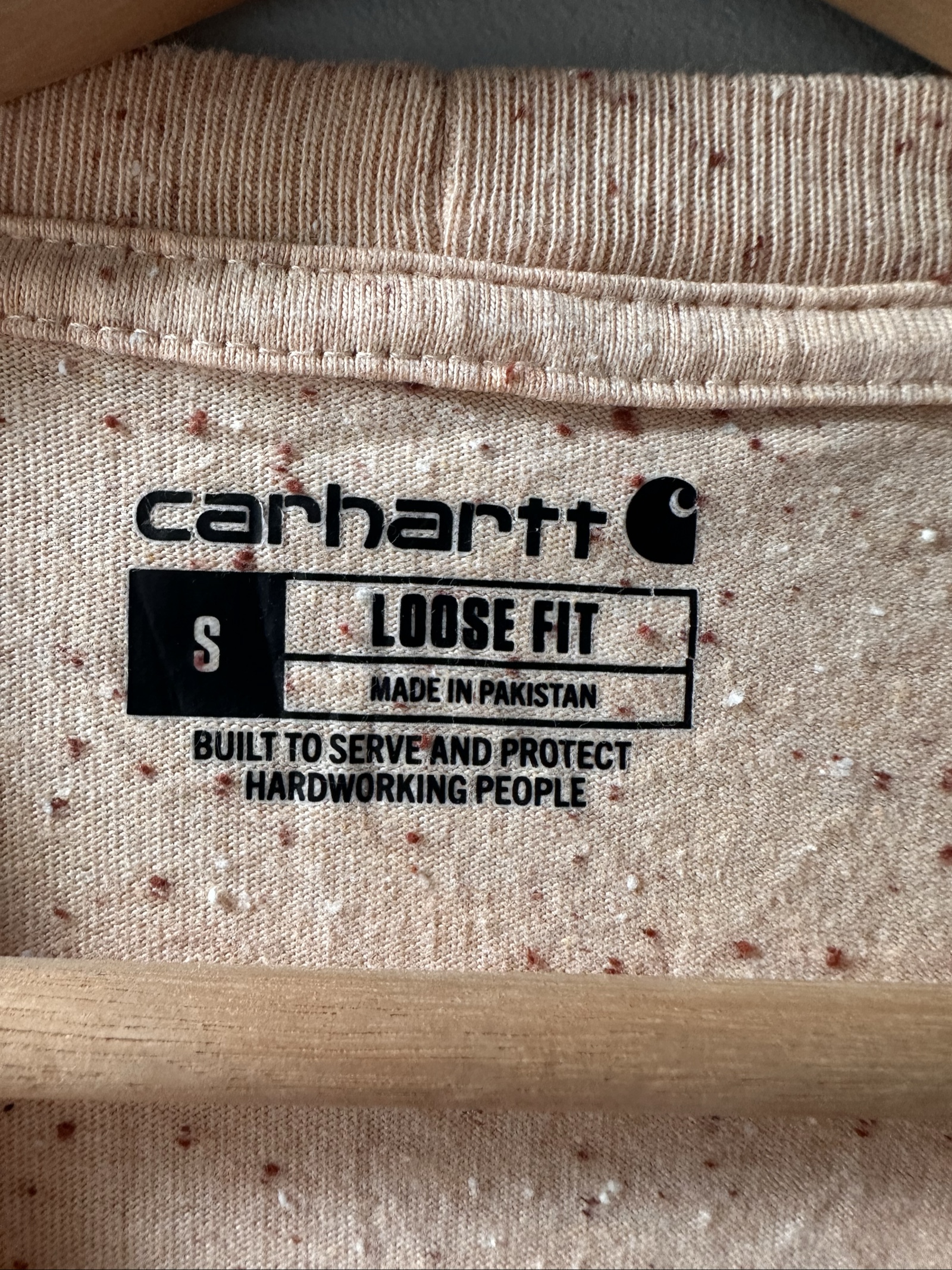 Carhartt Peach Speckled Loose Fit Pocket T-Shirt Small image 3