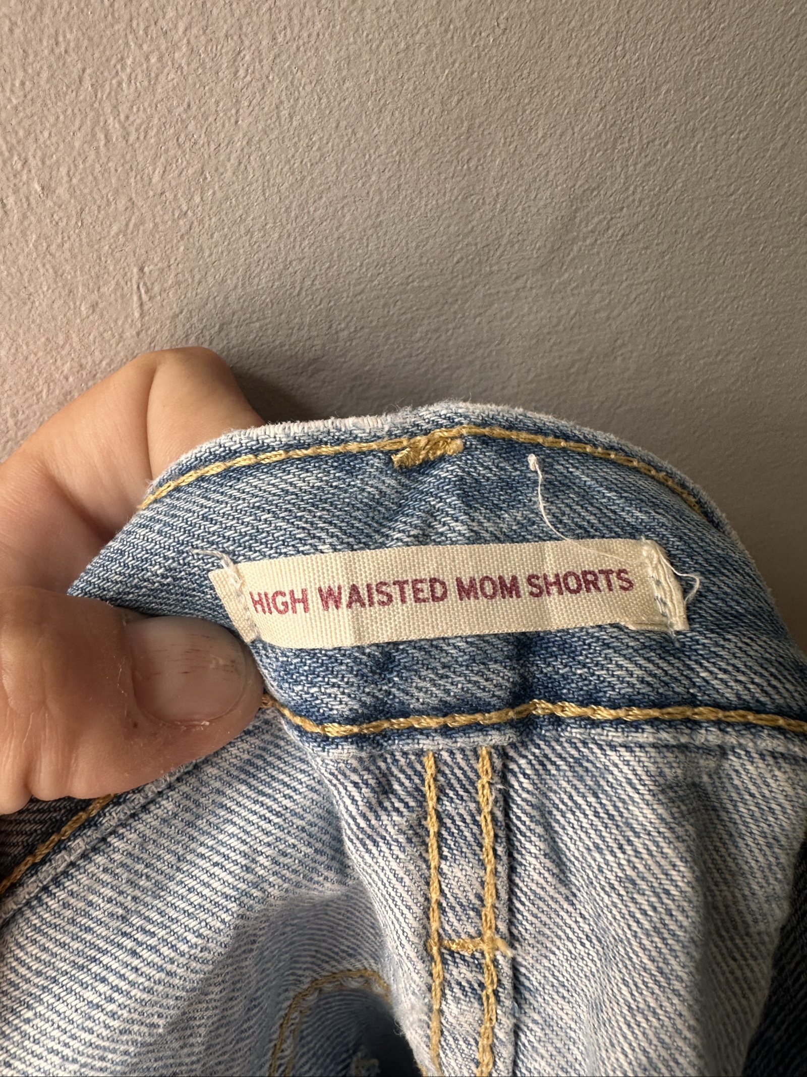 Levi's Light Blue High Waisted Mom Denim Shorts 32 image 4