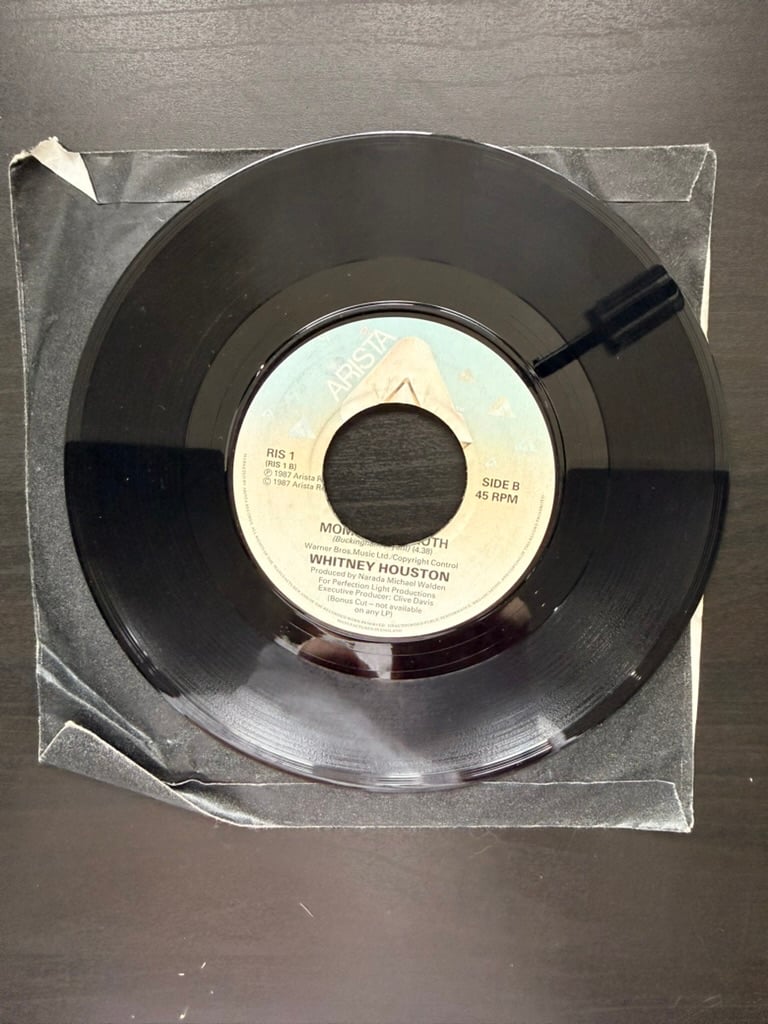 Whitney Houston Vinyl 7" Single I Wanna Dance With Somebody image 2