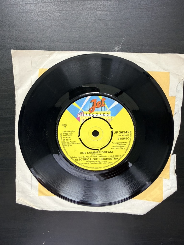 Electric Light Orchestra Vinyl 7" Single Mr. Blue Sky / One Summer Dream image 2