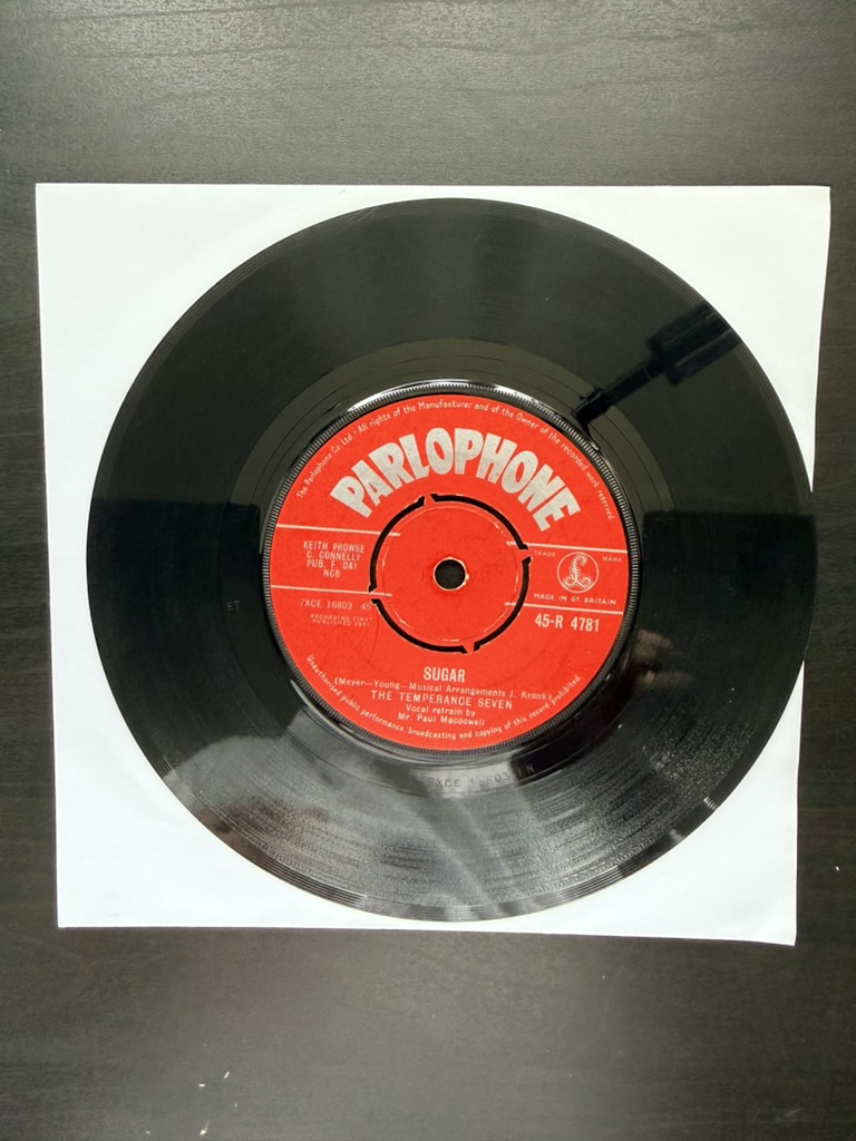 The Temperance Seven Parlophone Vinyl Singles Sugar & Pasadena
