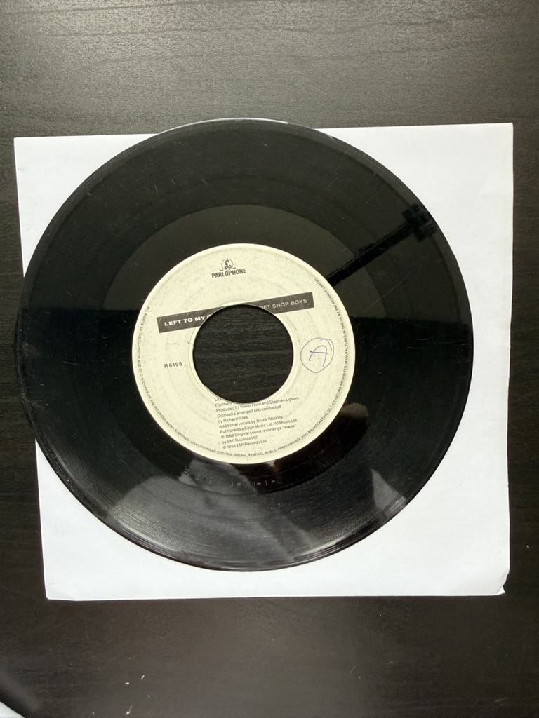 Pet Shop Boys Vinyl 7" Record Left to My Own Devices image 2
