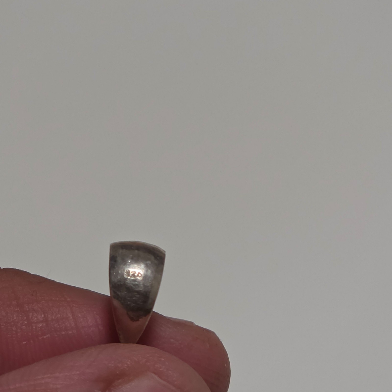 925 Sterling Silver Stone Pendant Oval .b5 image 3