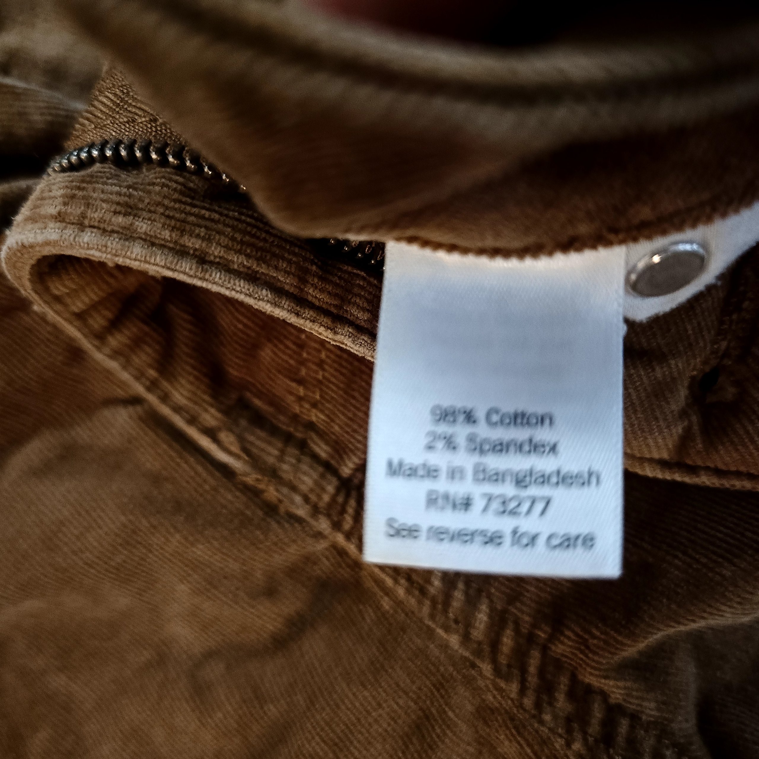 Croft & Barrow Women's Brown Corduroy Pants 16W 98% Cotton 2% Spandex image 5