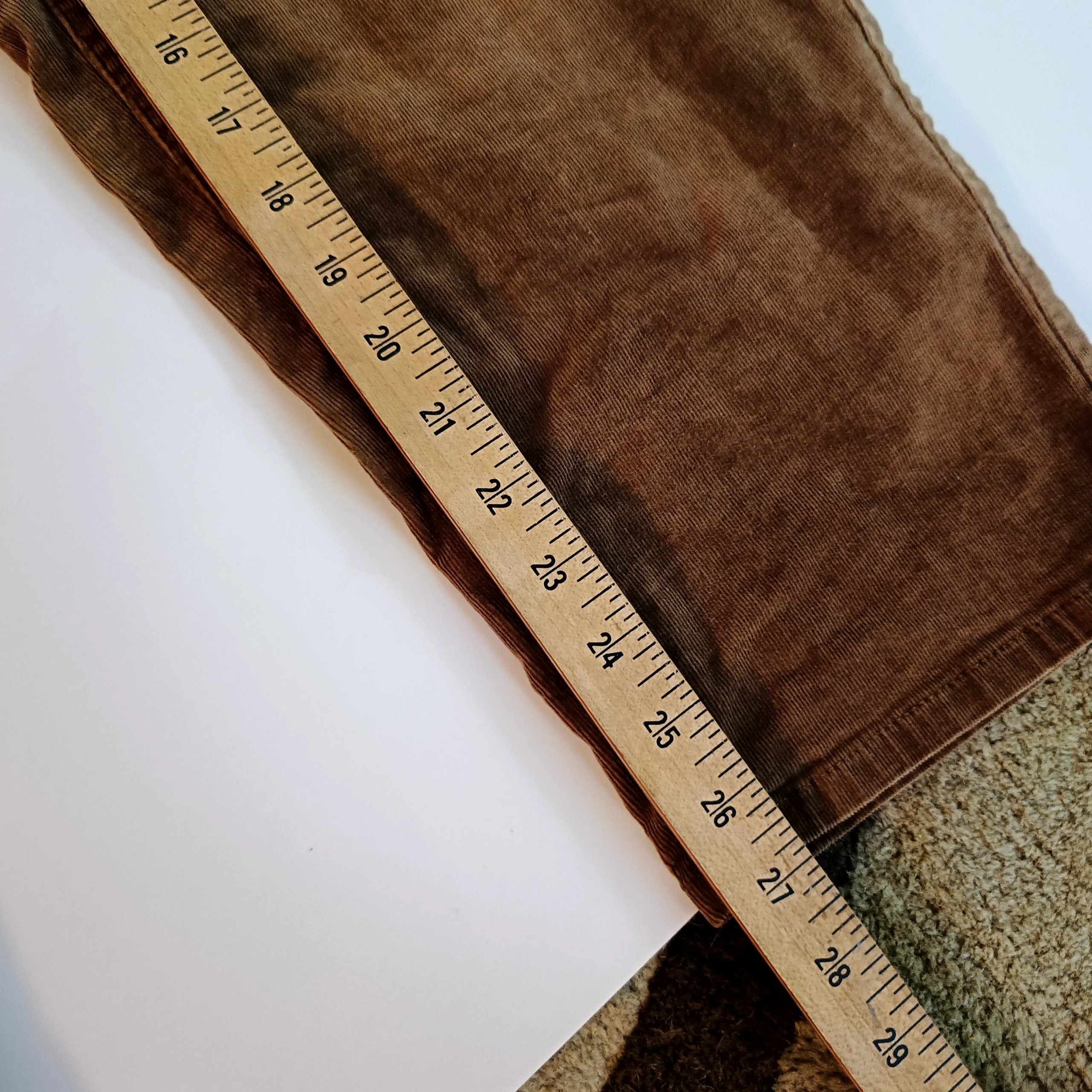 Croft & Barrow Women's Brown Corduroy Pants 16W 98% Cotton 2% Spandex image 8