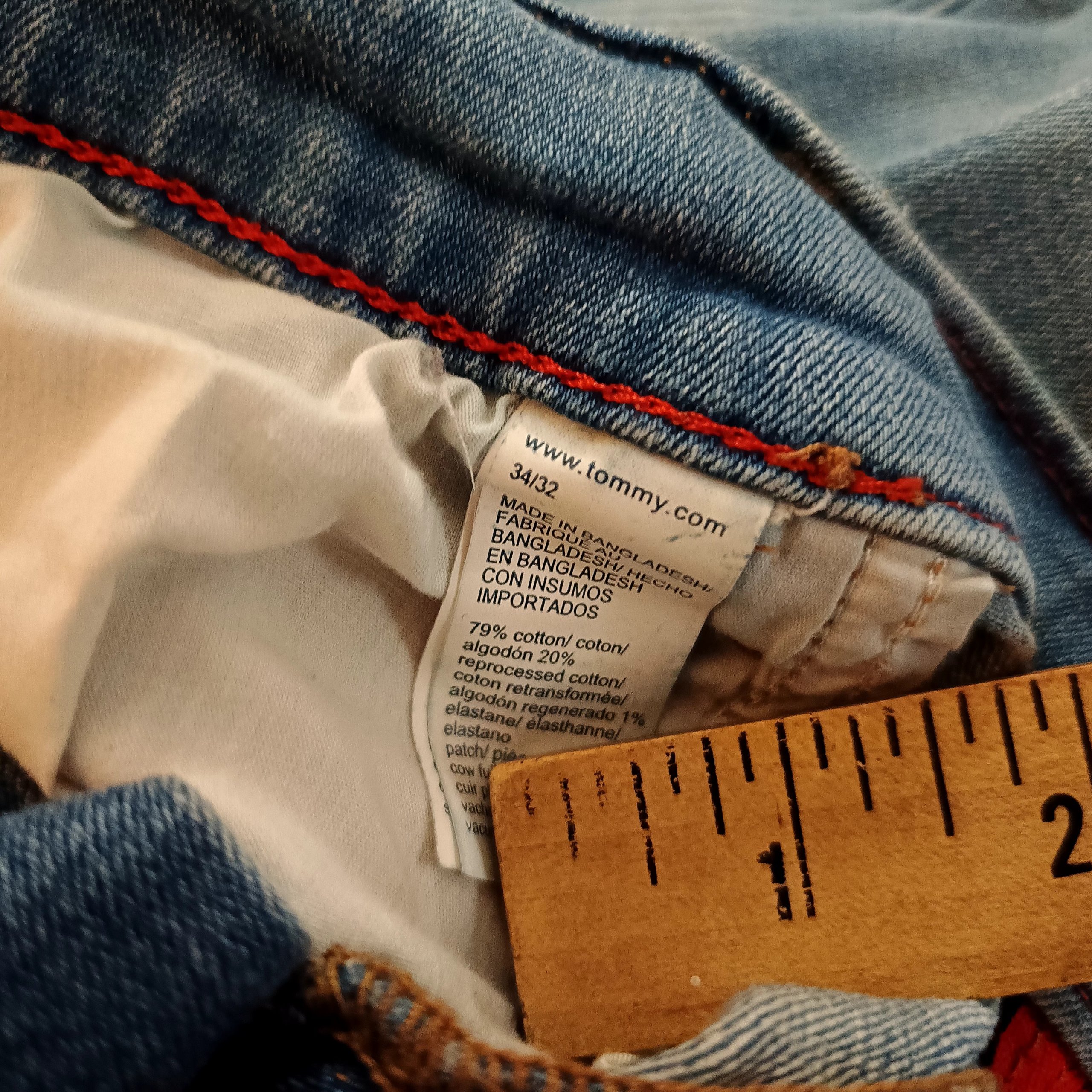 Tommy Jeans Light Blue Denim Jeans 34 Waist 32 Length image 7