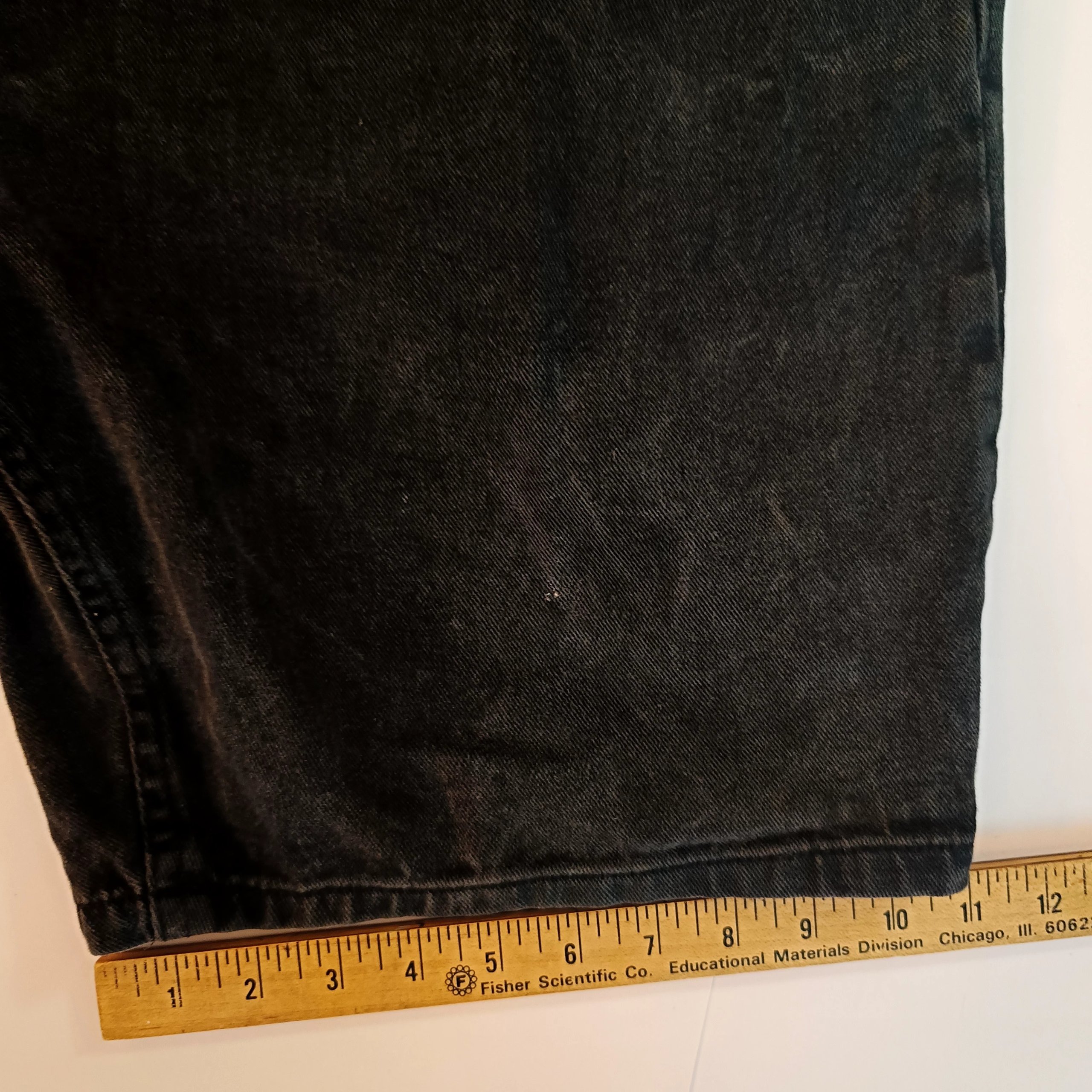 Route 66 Black Relaxed Fit Denim Shorts Size 42 image 4