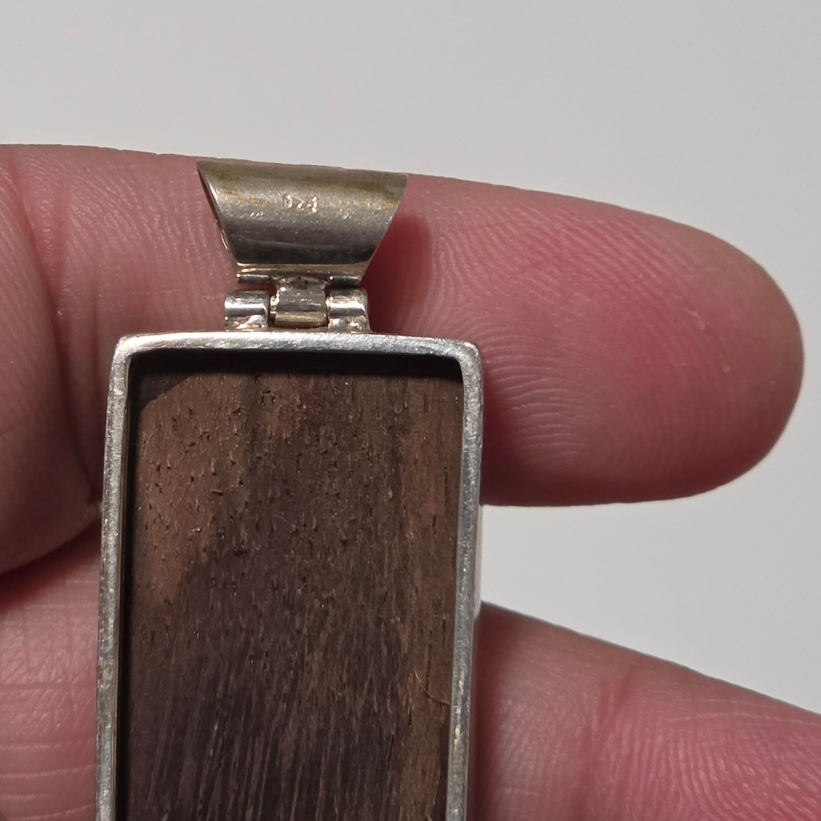 925 Silver & Mother of Pearl Rectangular Pendant.b5 image 5