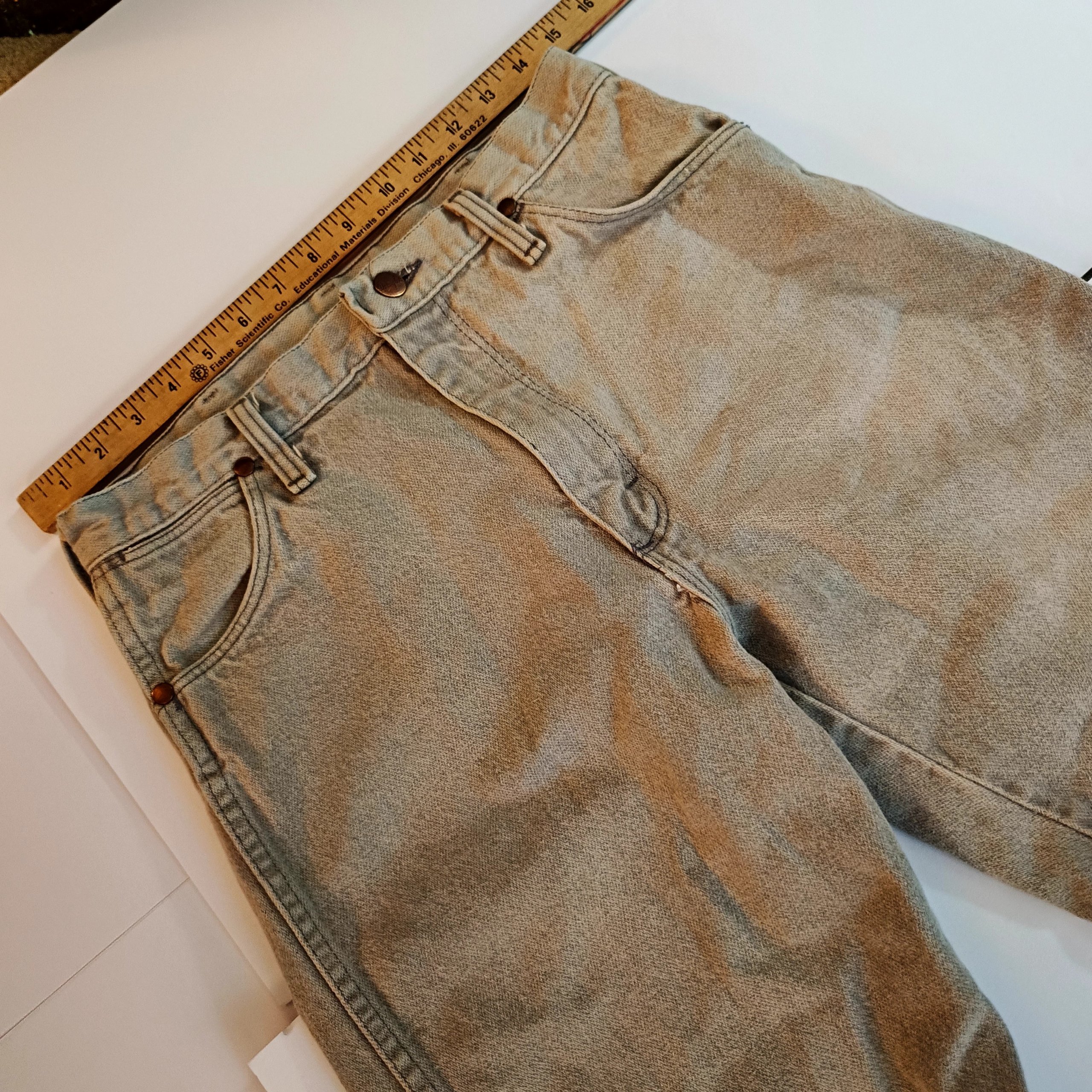 Wrangler Beige Denim Jeans 31x34 Classic Fit image 6