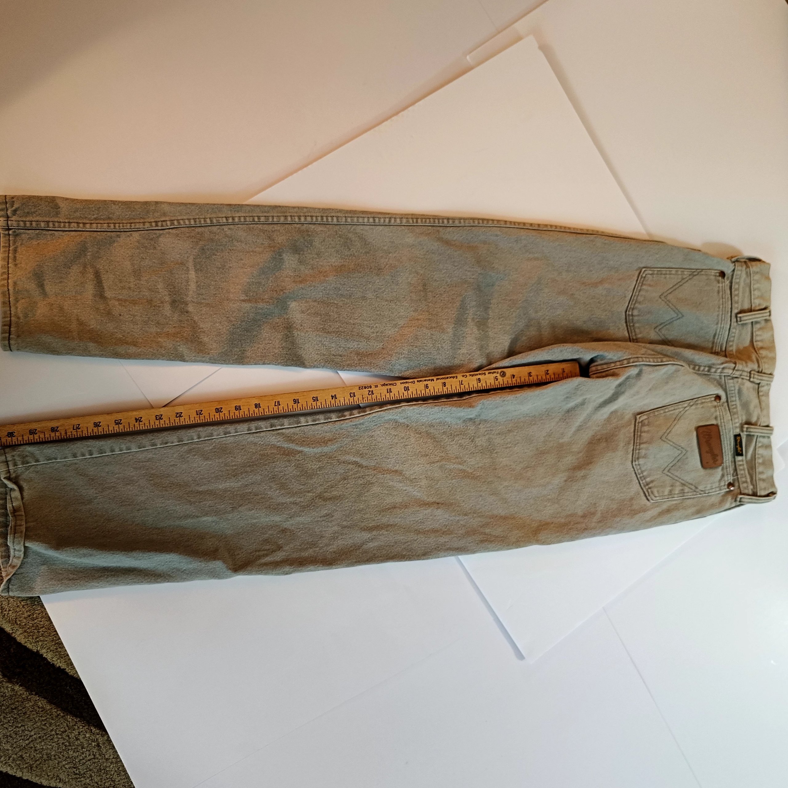 Wrangler Beige Denim Jeans 31x34 Classic Fit image 7