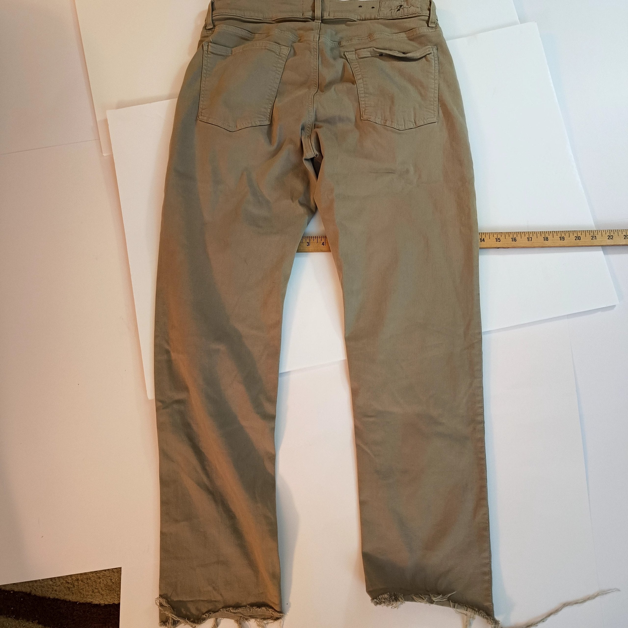 7 For All Mankind Beige Luxe Sport Men's Slim Fit Pants 33 Waist image 7