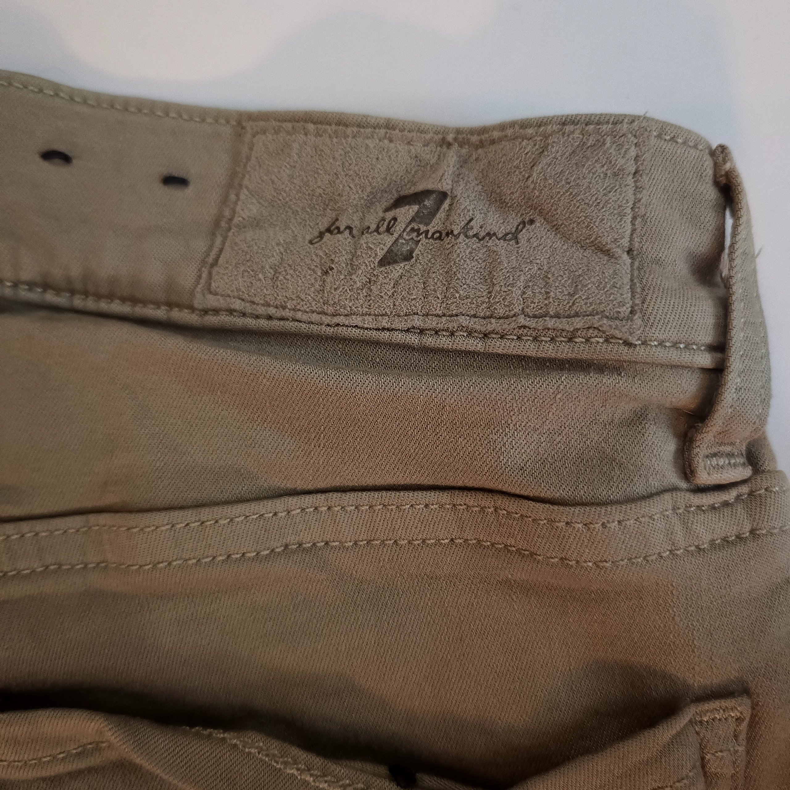 7 For All Mankind Beige Luxe Sport Men's Slim Fit Pants 33 Waist image 8