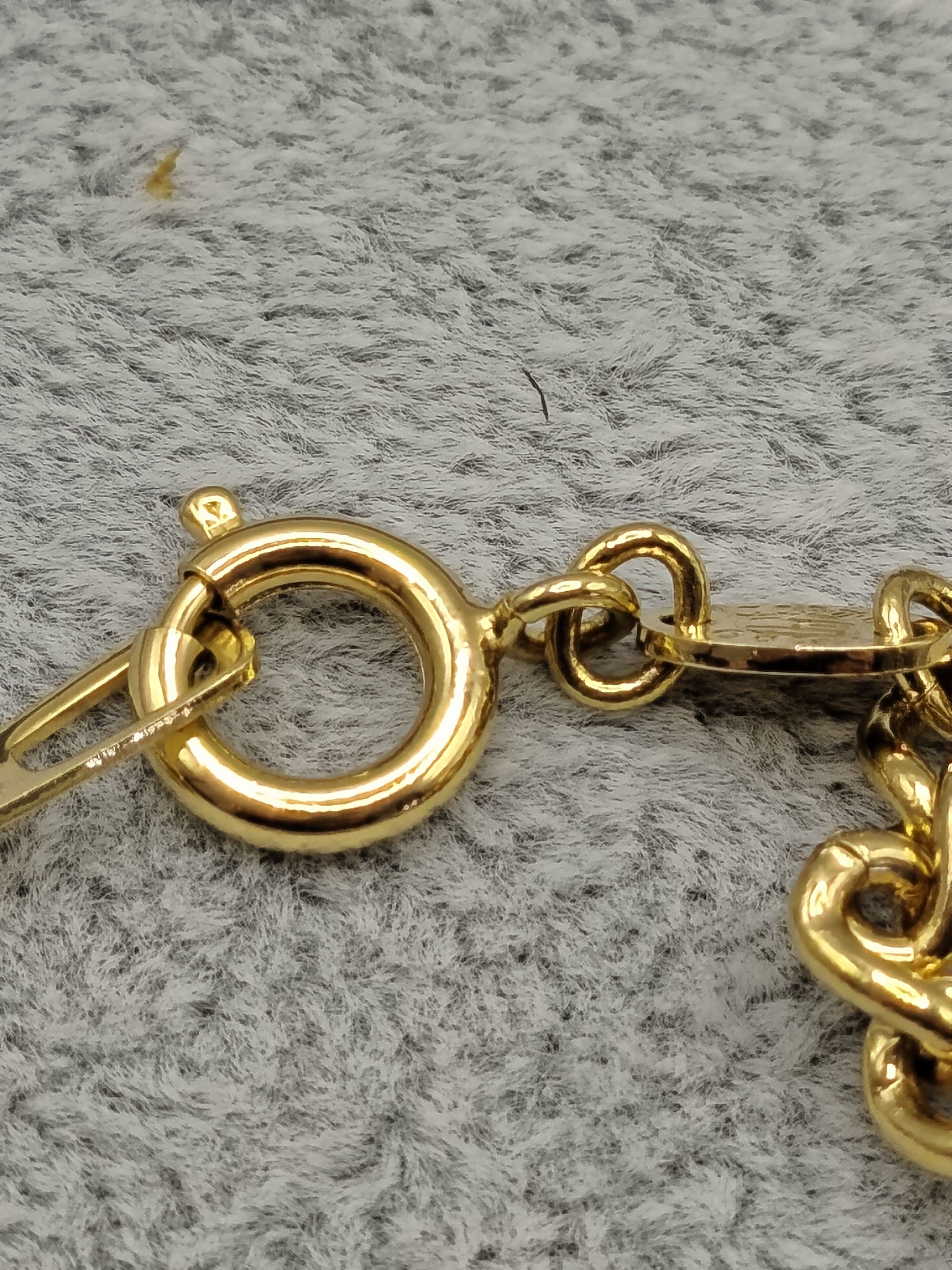 Cosmo Gold Textured gold tone Chain Necklace Gold Tone Unisex image 5