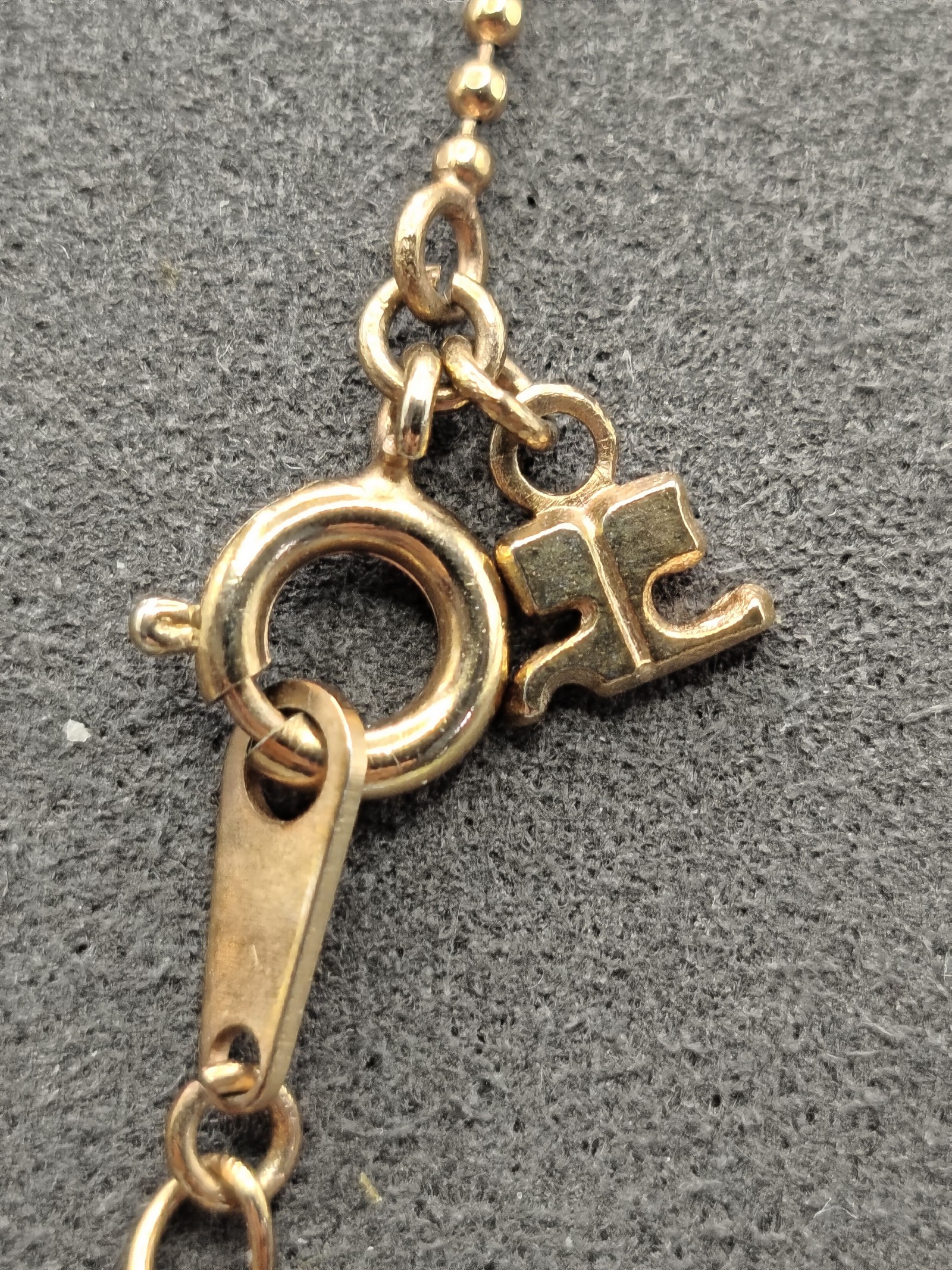 Courreges Women's Gold Tone & Pearl Charm Necklace Other image 3