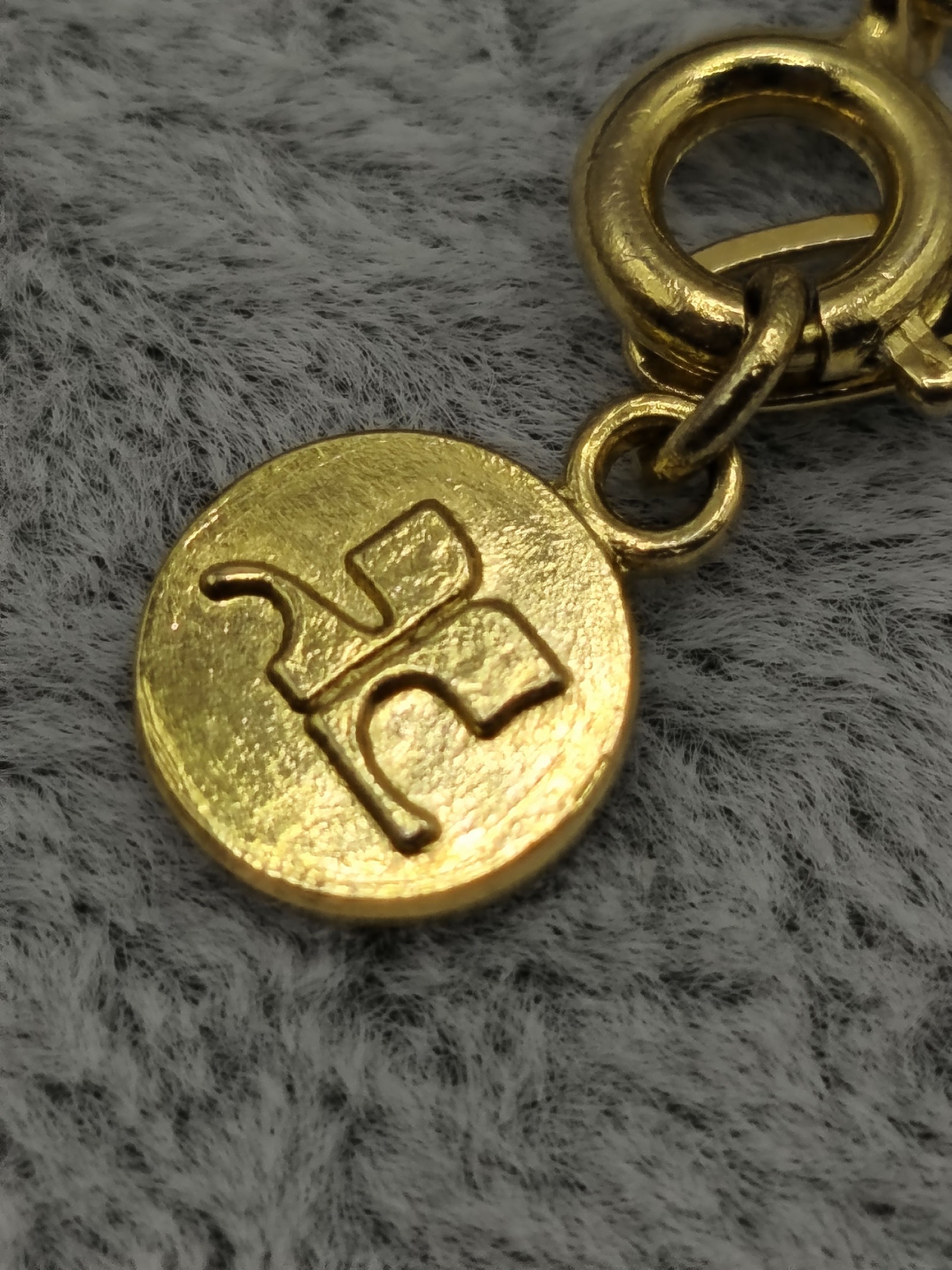 Courreges Golden & Pearl Women's Pendant Necklace Gold-Tone image 8