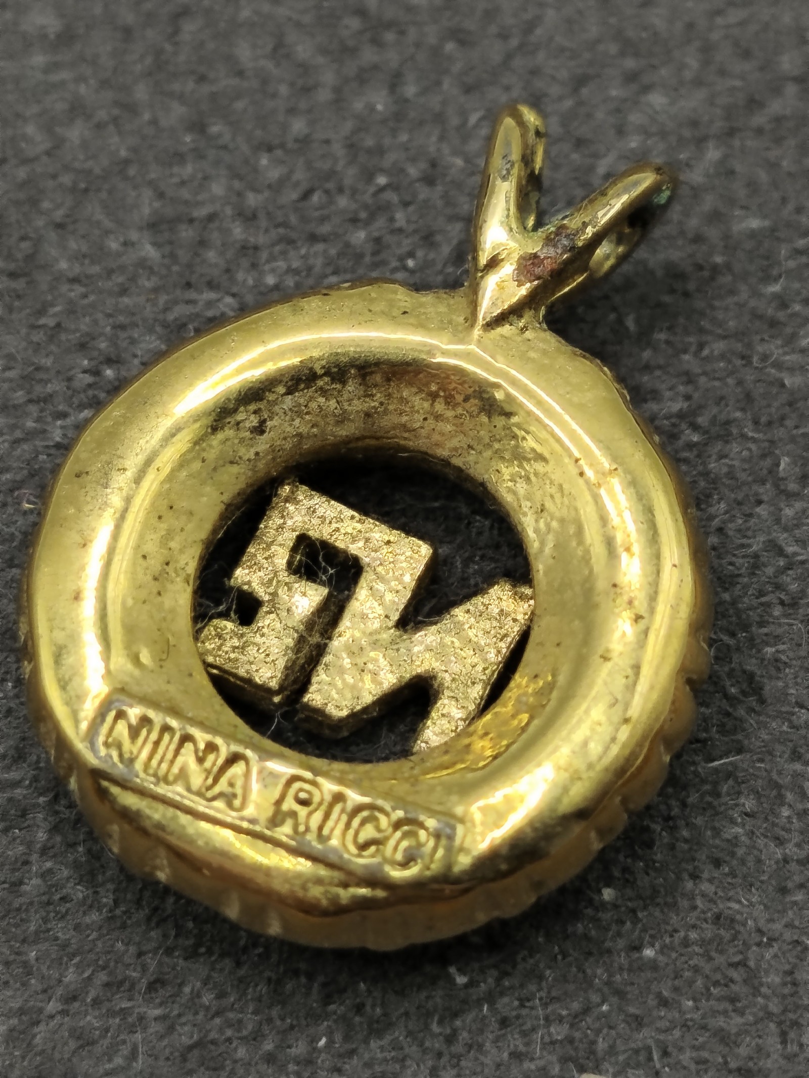 Nina Ricci Women's Gold Tone & Rhinestone Pendant Charm Other image 5