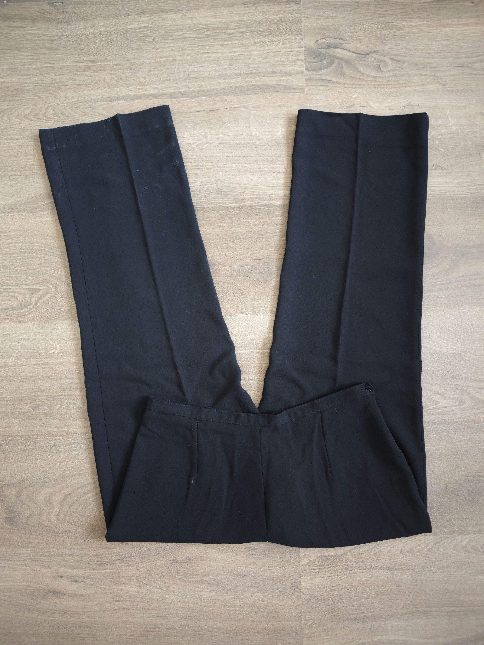 Unbranded Black Straight Leg Trousers 32 Waist