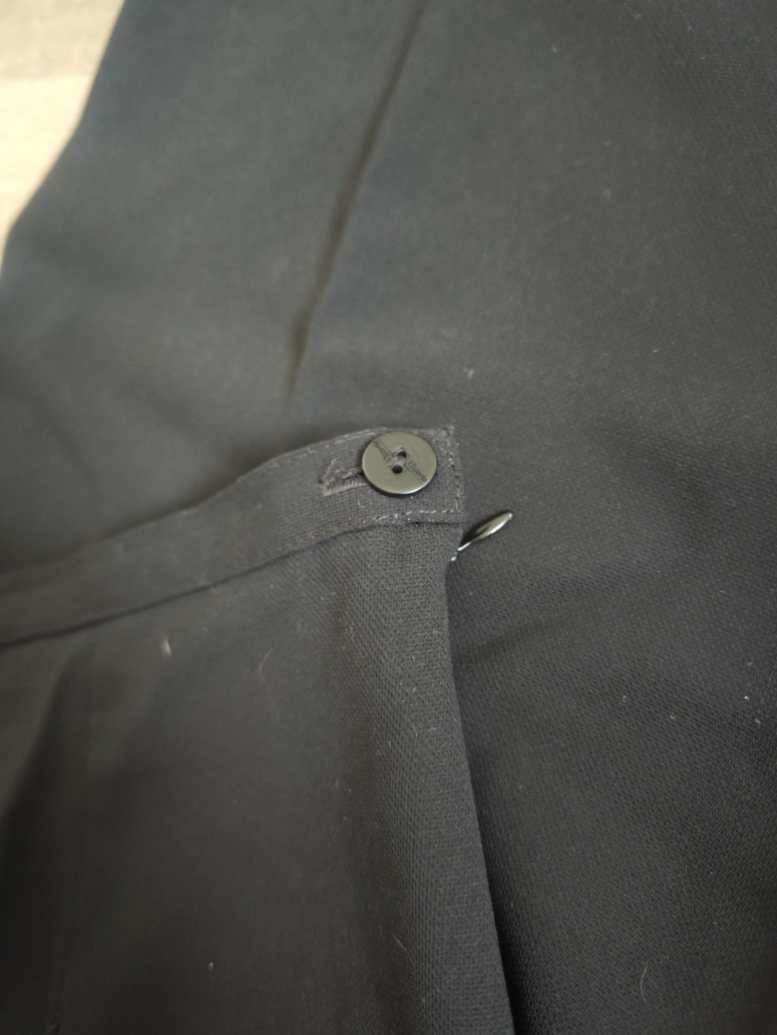 Unbranded Black Straight Leg Trousers 32 Waist image 2