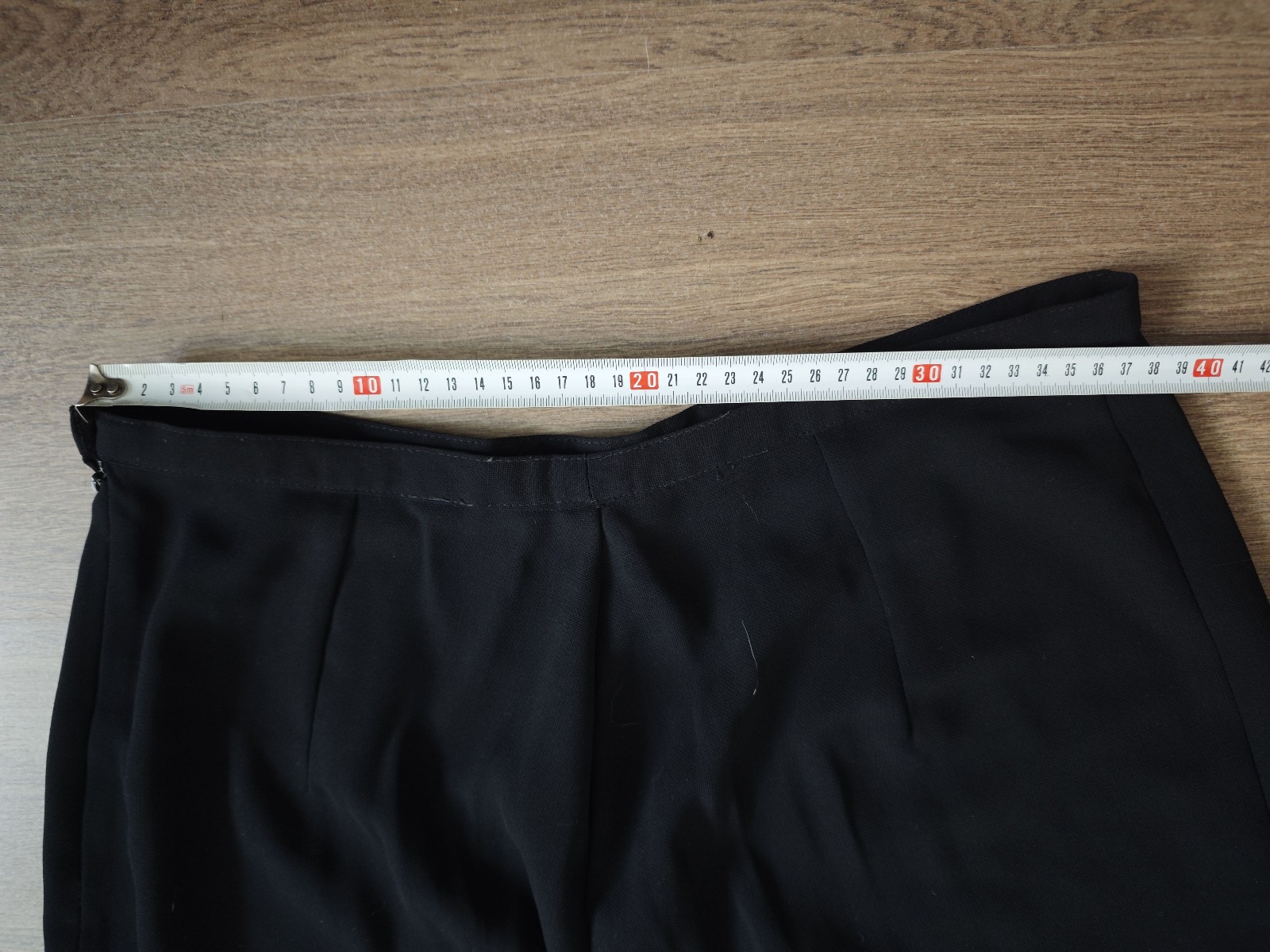 Unbranded Black Straight Leg Trousers 32 Waist image 4