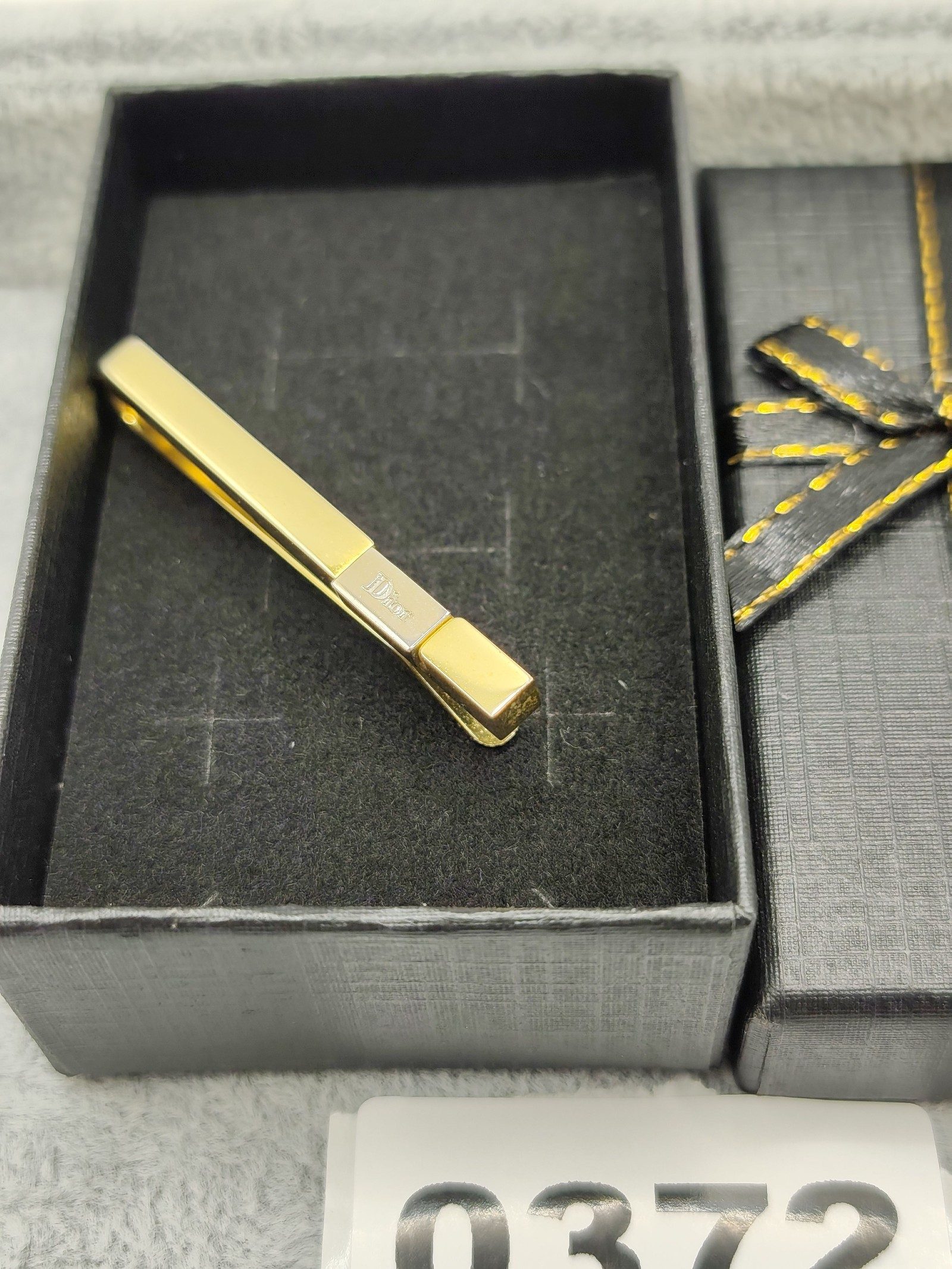Dior Gold Tone Men's Tie Clip image 2